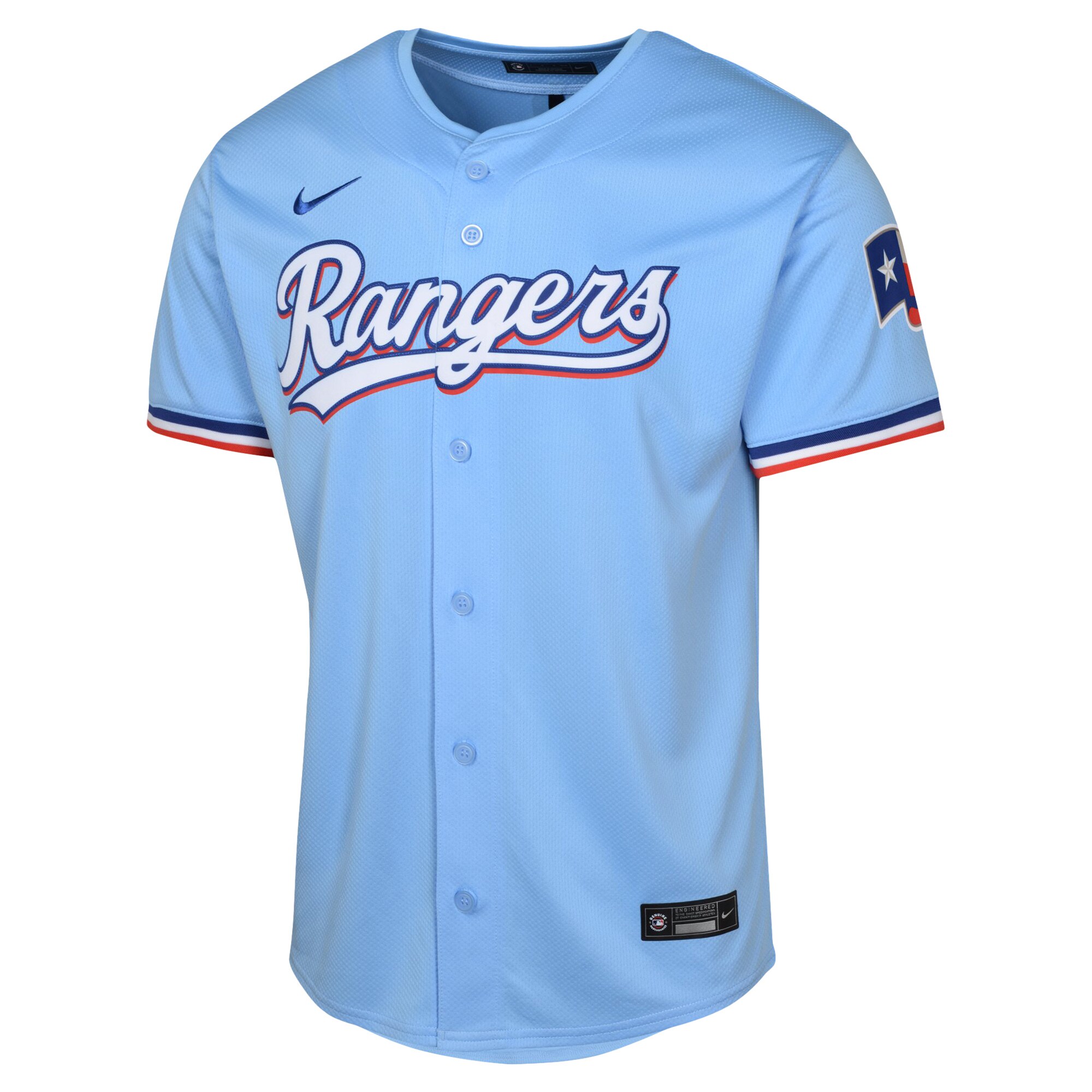 Texas Rangers Light Blue Alternate Limited MLB Jersey Youth