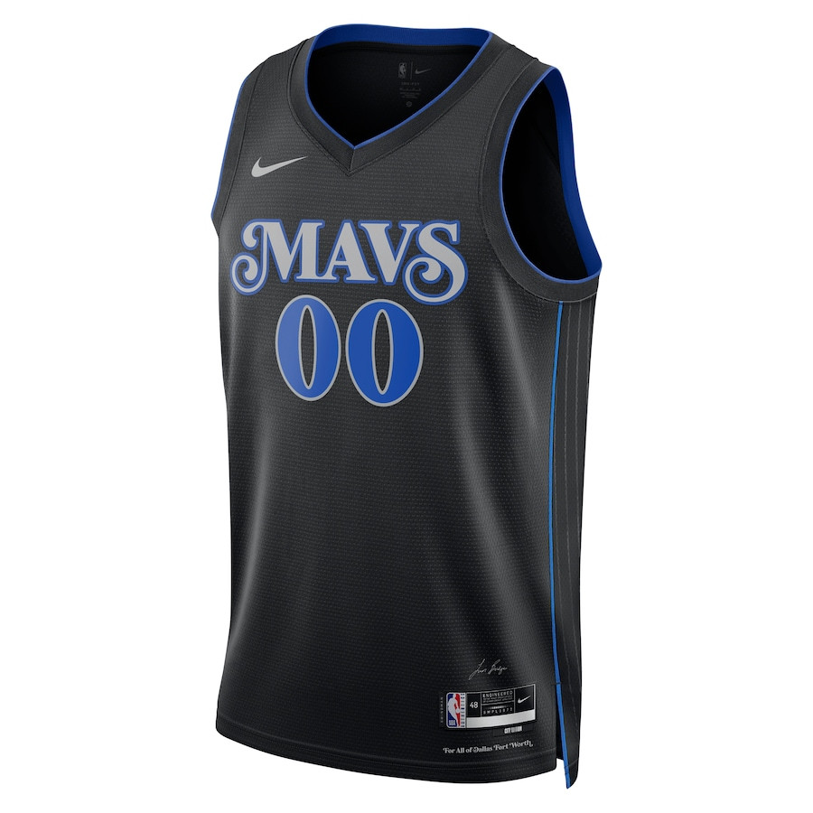 Dallas Mavericks 2023/24 Swingman Custom City Edition Black NBA Jersey Men's