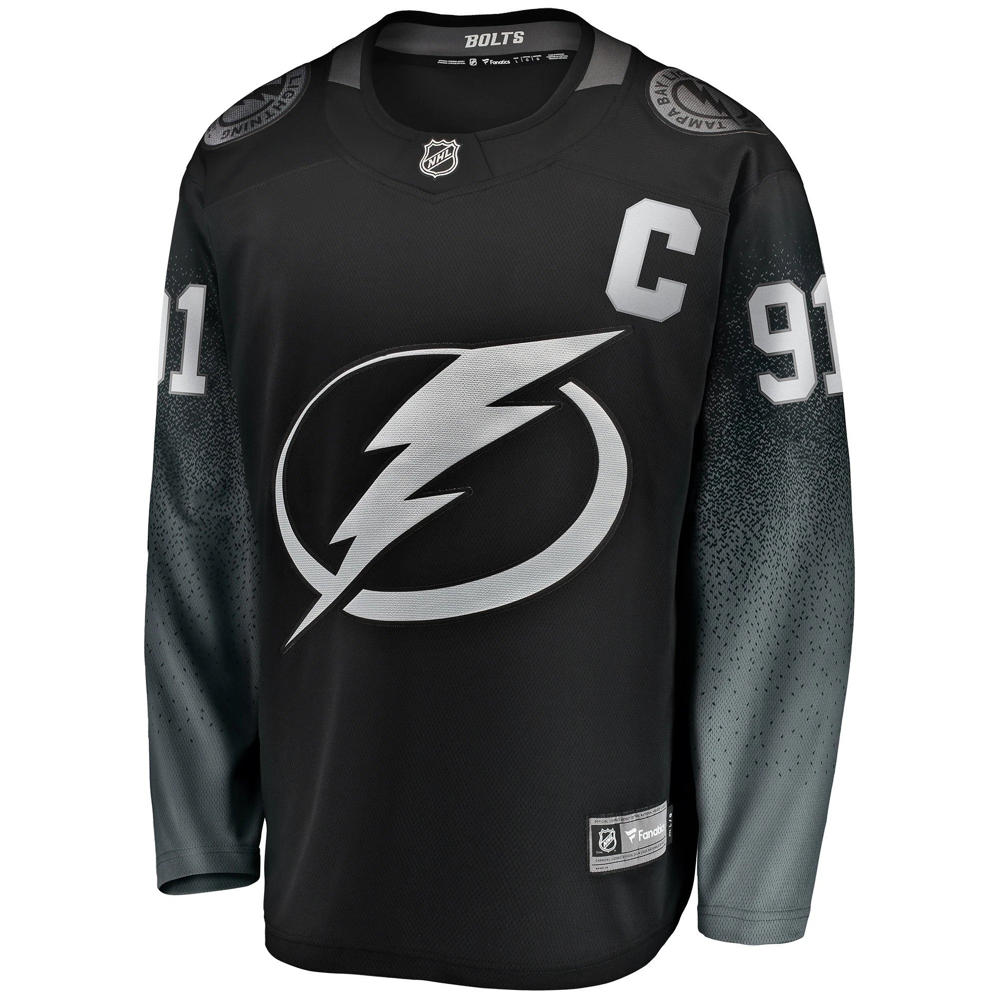 Tampa Bay Lightning Steven Stamkos Black Alternate Breakaway Player NHL Jersey Men's