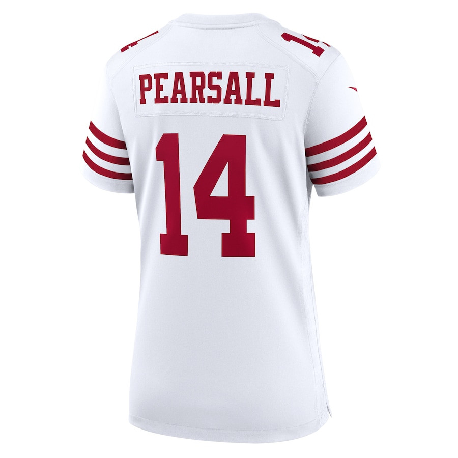 Ricky Pearsall 14 San Francisco 49ers White Game White NFL Jersey Women's