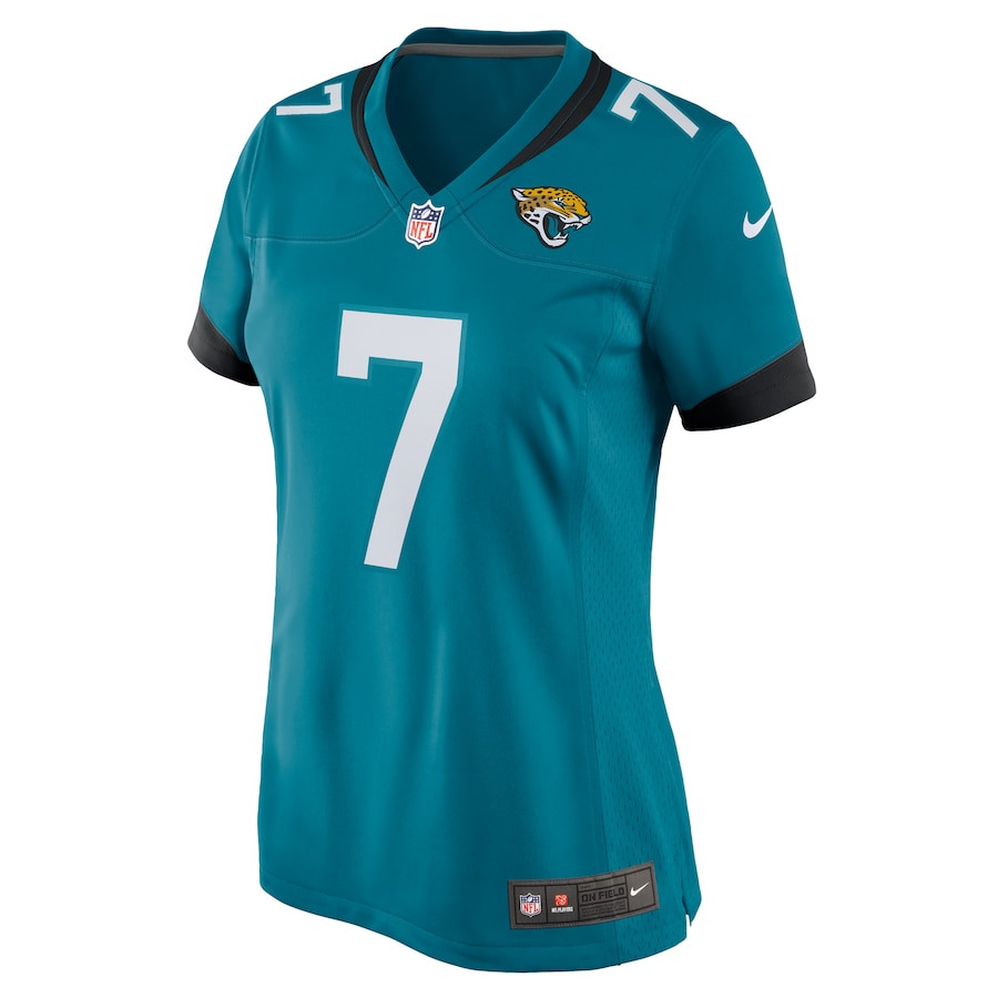 Brian Thomas Jr. 7 Jacksonville Jaguars Game Teal NFL Jersey Women's