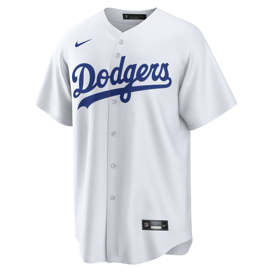 Mookie Betts 50 Los Angeles Dodgers Signed Cartoon 2023 Home Player White MLB Jersey Men's