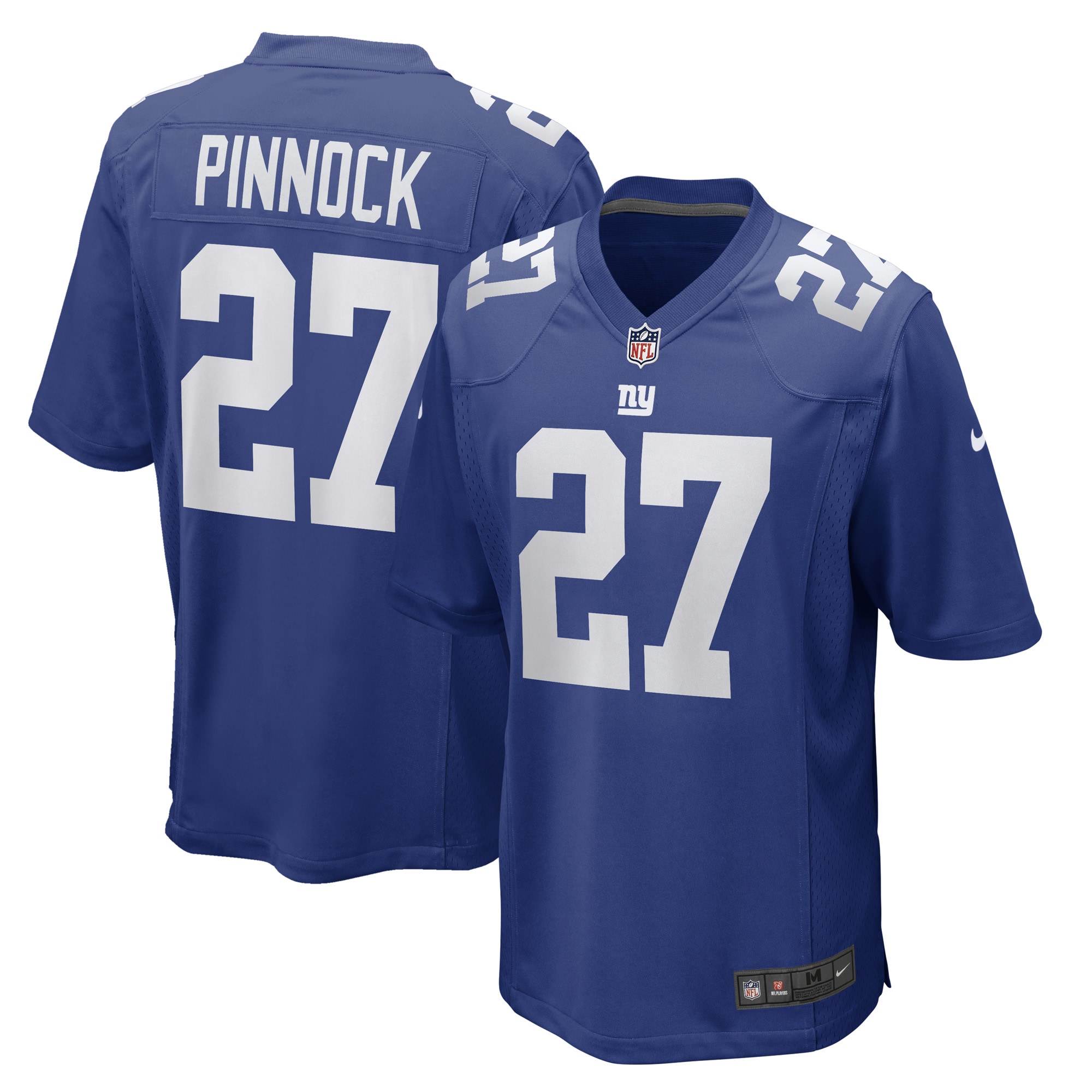 New York Giants Jason Pinnock Royal Game Player NFL Jersey Men's