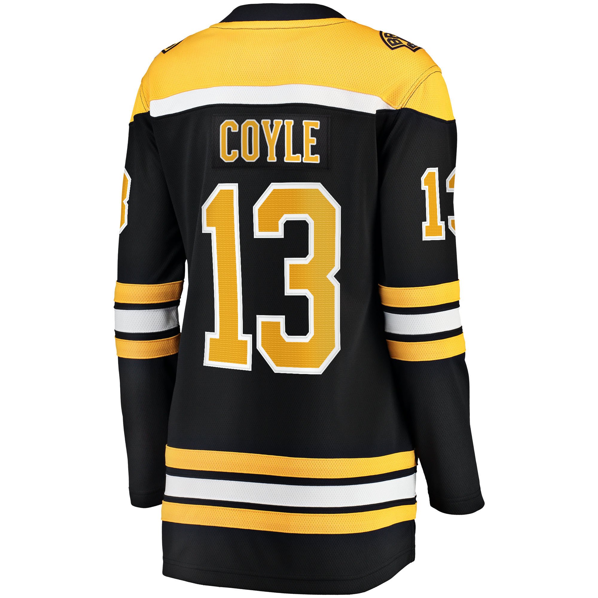 Charlie Coyle 13 Boston Bruins Home Breakaway Women, Black NHL Jersey Women's