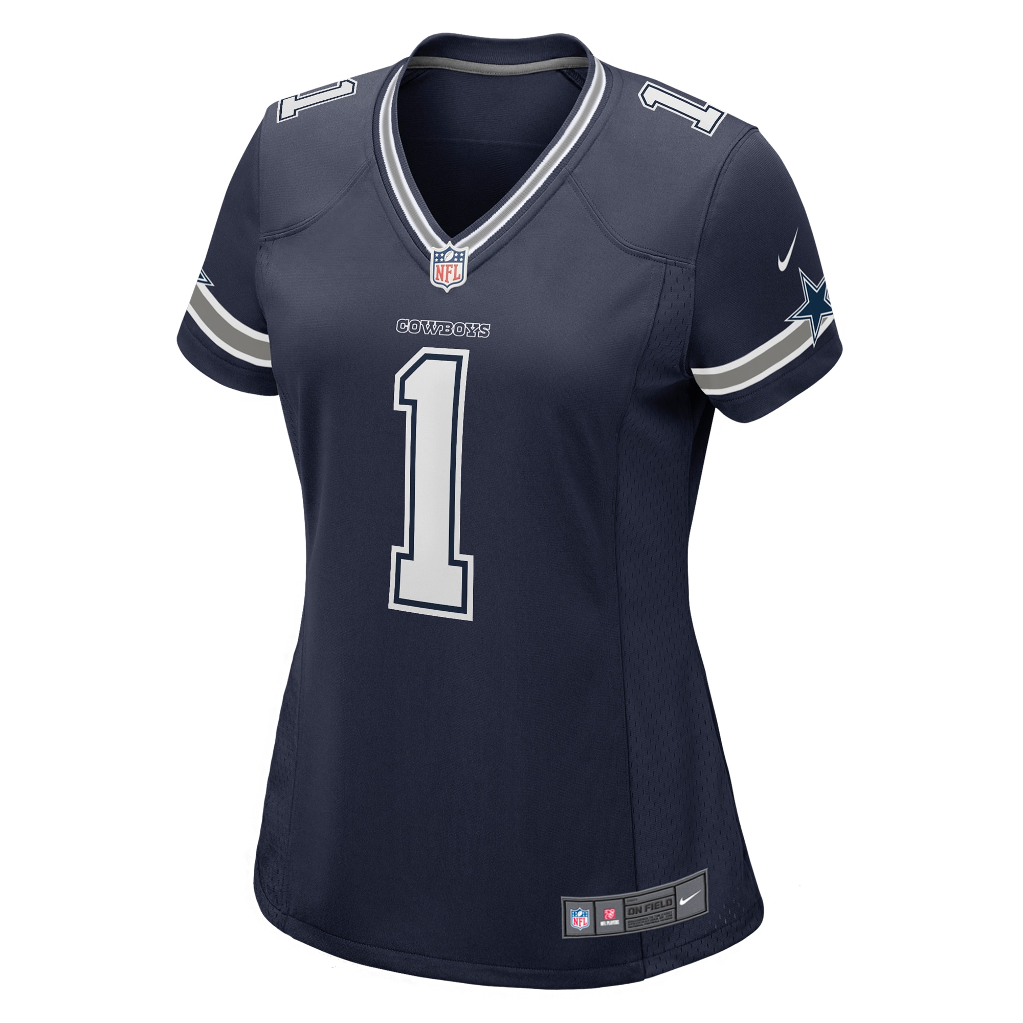 Dallas Cowboys Number 1 Mom Navy Game NFL Jersey Women's