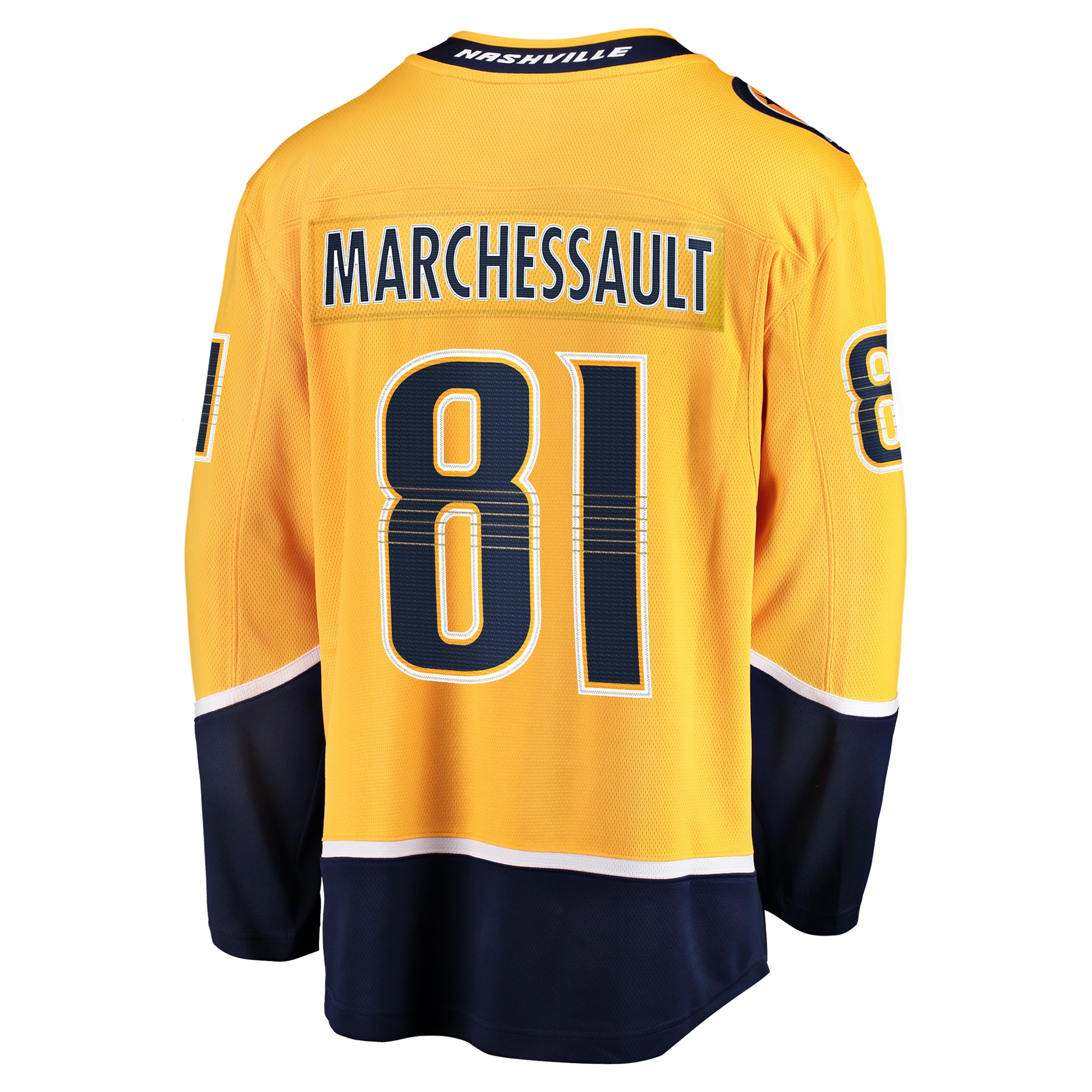 Nashville Predators Jonathan Marchessault Gold Home Premier Breakaway Player NHL Jersey Men's