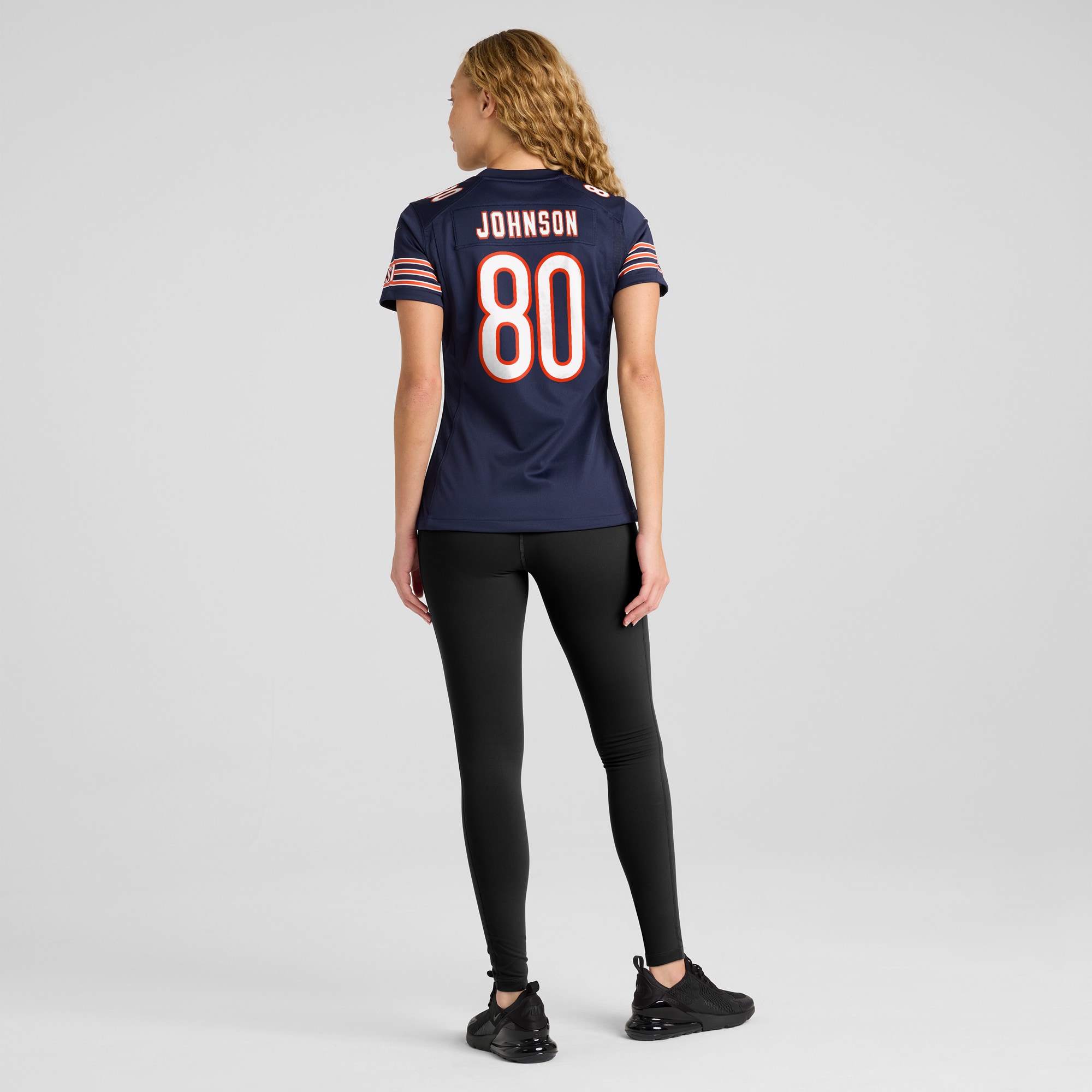 Chicago Bears Collin Johnson Navy Game NFL Jersey Women's
