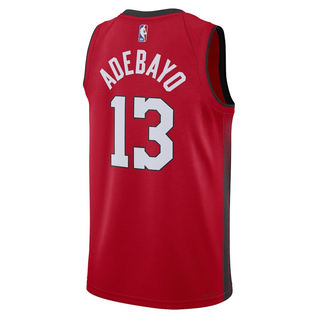 Bam Adebayo 13 Miami Heat Unisex 2024/25 Swingman Player City Edition Red NBA Jersey Unisex
