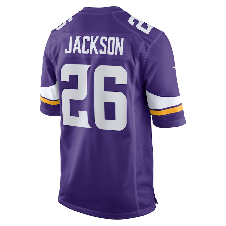 Theo Jackson 26 Minnesota Vikings Game Purple NFL Jersey Men's