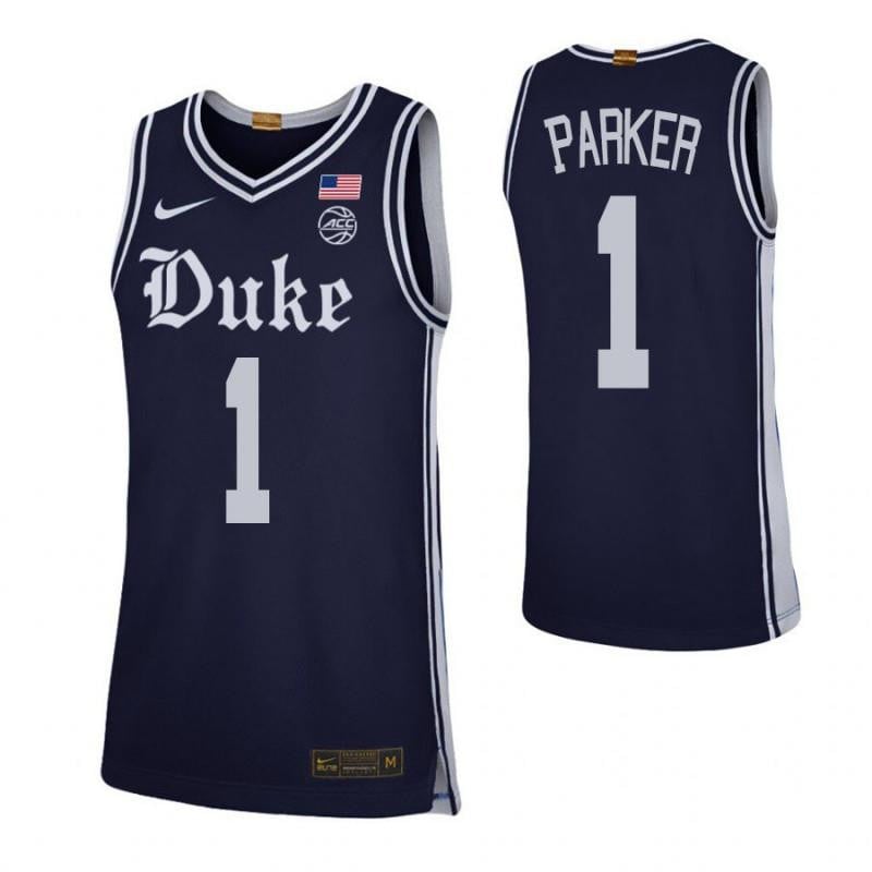 1 Jabari Parker Navy Elite Duke Blue Devils NCAA Jersey Men's