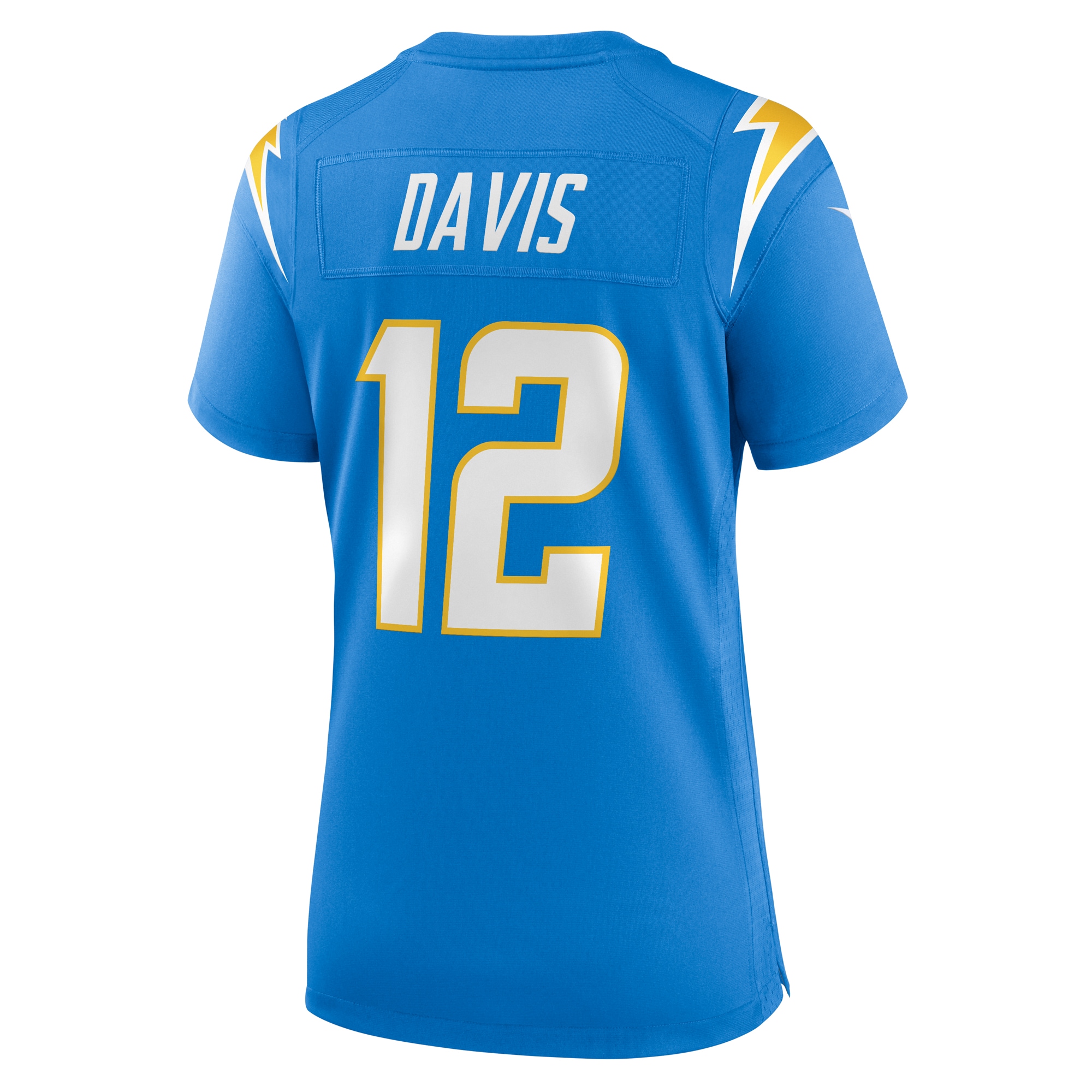 Los Angeles Chargers Derius Davis Powder Blue Team Game NFL Jersey Women's