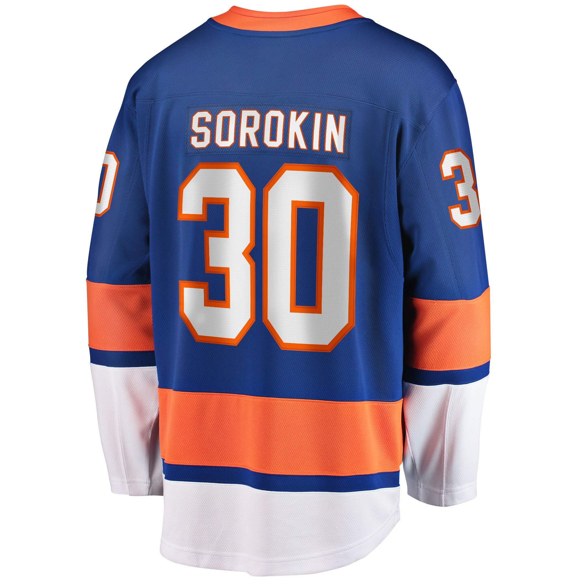 New York Islanders Ilya Sorokin Royal Home Breakaway Player NHL Jersey Men's