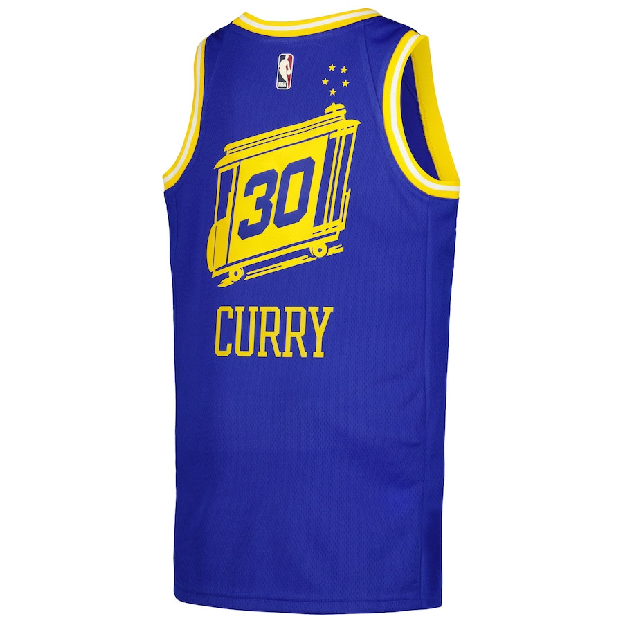 Stephen Curry 30 Golden State Warriors Swingman Classic Edition Royal NBA Jersey Men's