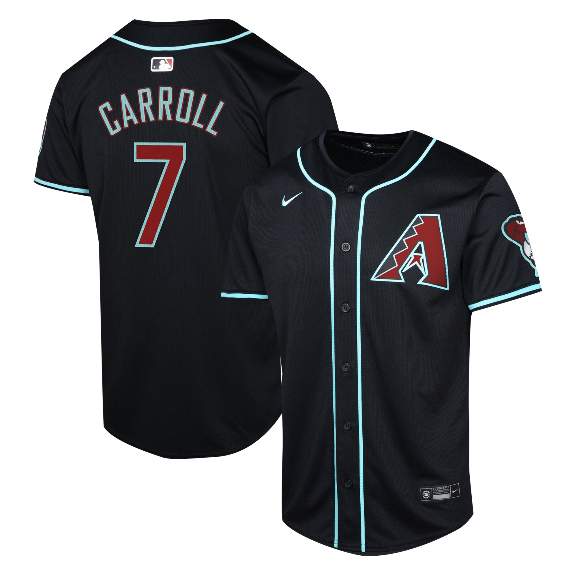 Arizona Diamondbacks Corbin Carroll Black Alternate Limited Player MLB Jersey Youth