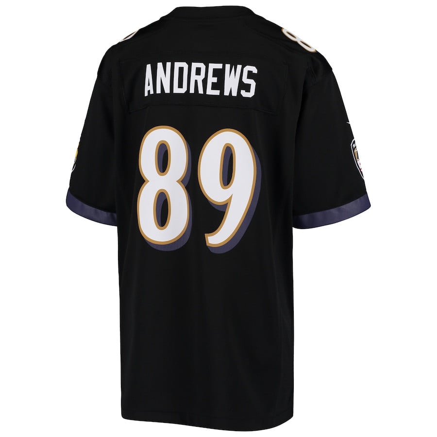 Mark Andrews 89 Baltimore Ravens Game Black NFL Jersey Youth