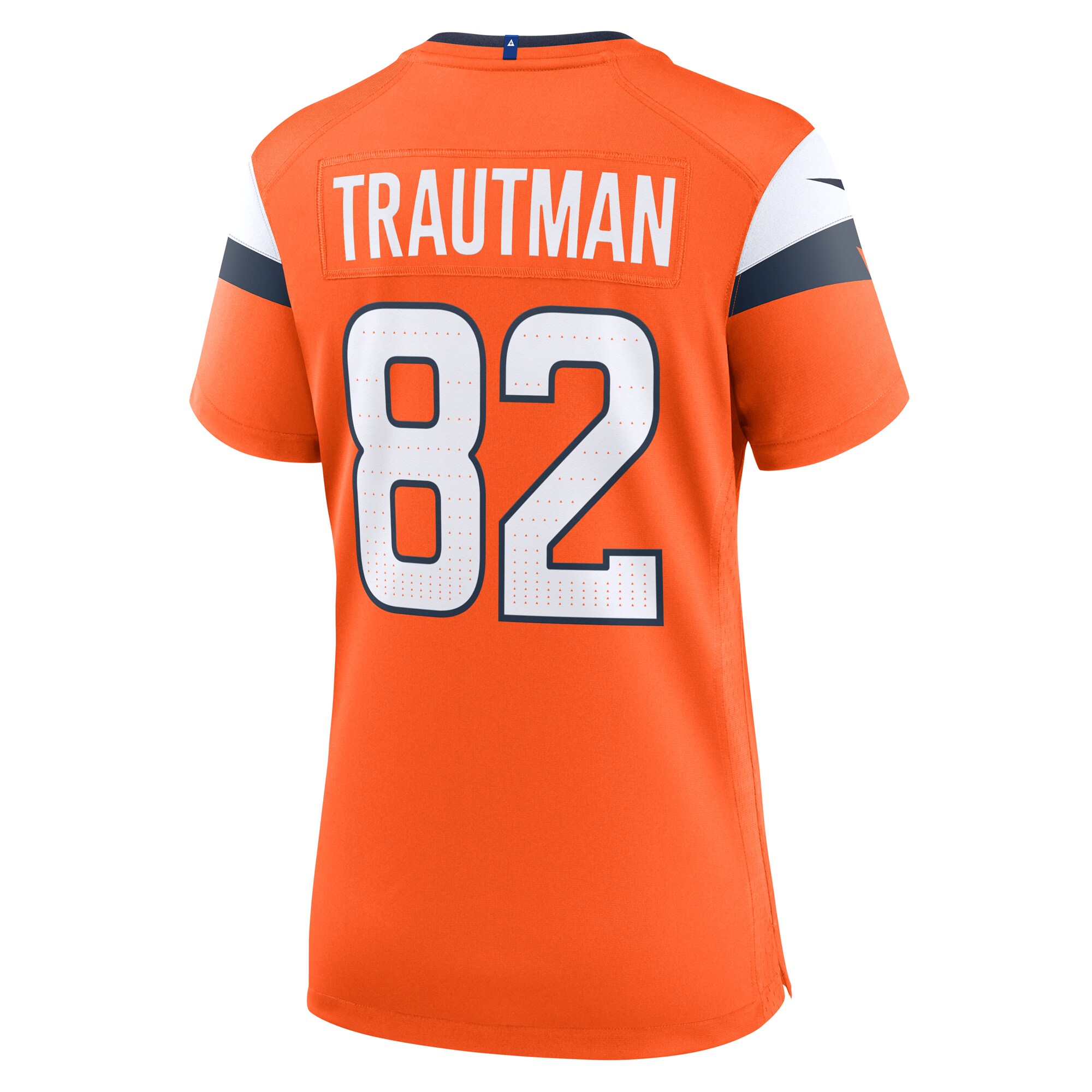 Denver Broncos Adam Trautman Orange Team Game NFL Jersey Women's