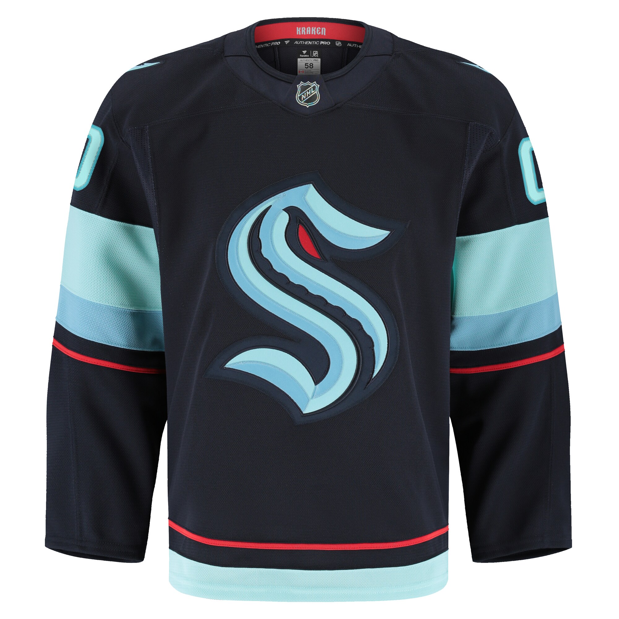 Seattle Kraken Navy Home Pro Custom NHL Jersey Men's