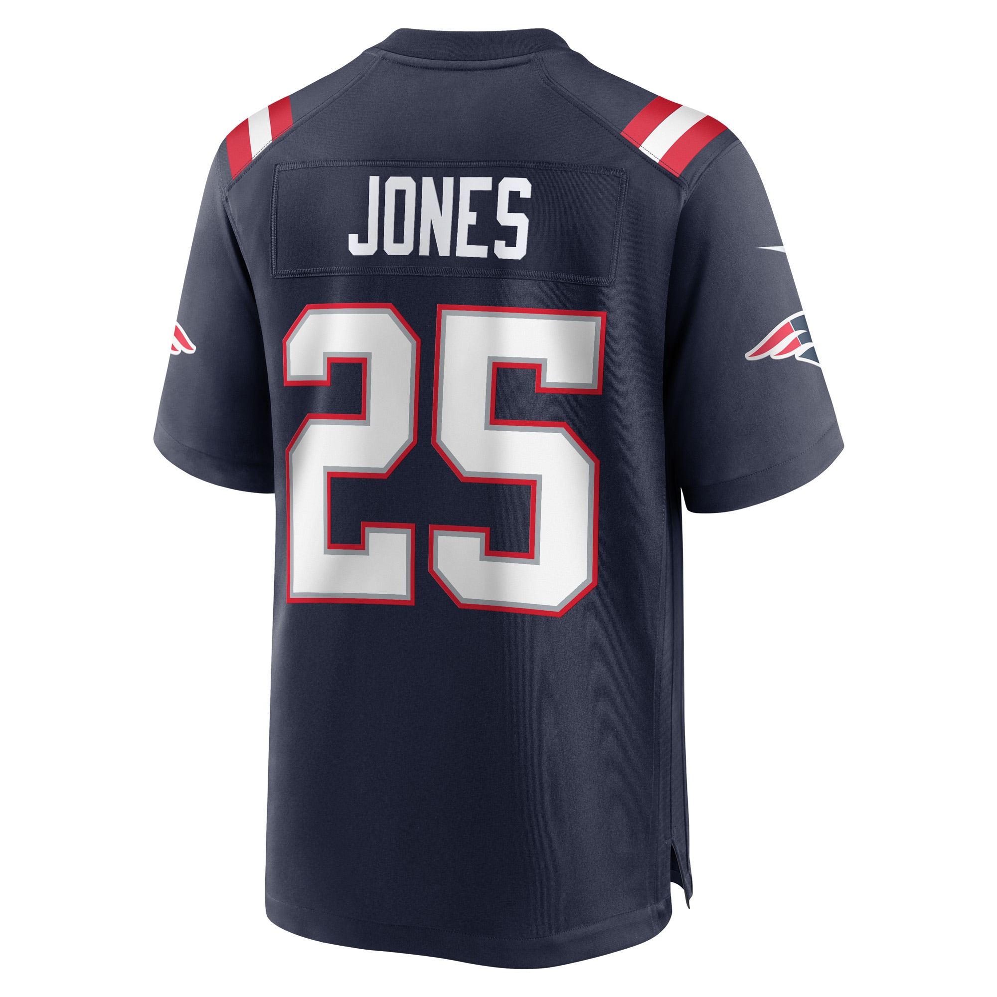 New England Patriots Marcus Jones Navy Game Player NFL Jersey Men's