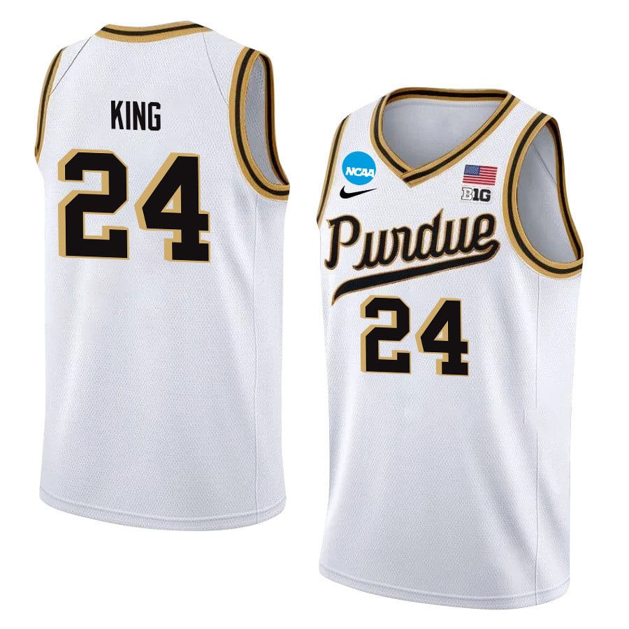 Sam King 24 Purdue Boilermakers 2024 White Unisex NCAA Jersey Unisex