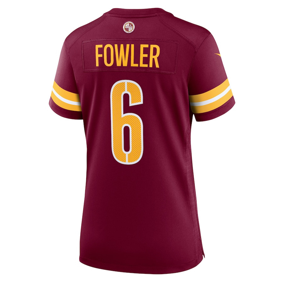 Dante Fowler Jr. 6 Washington Commanders Game Burgundy NFL Jersey Women's