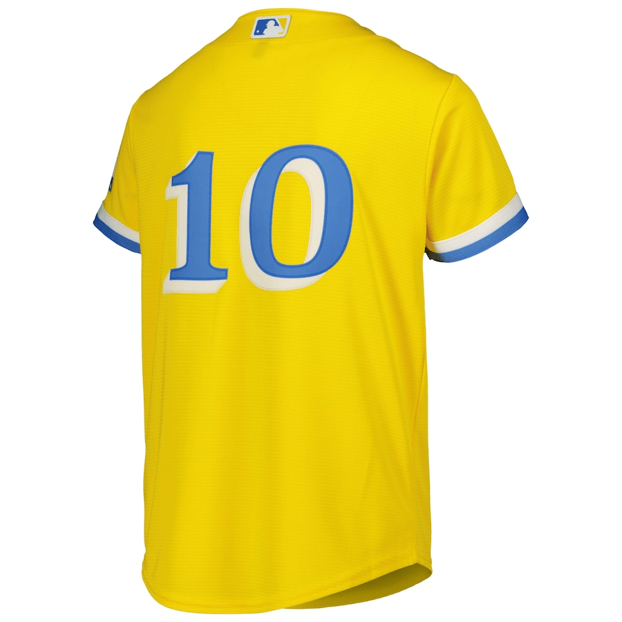 Trevor Story 10 Boston Red Sox City Connect Gold MLB Jersey Youth