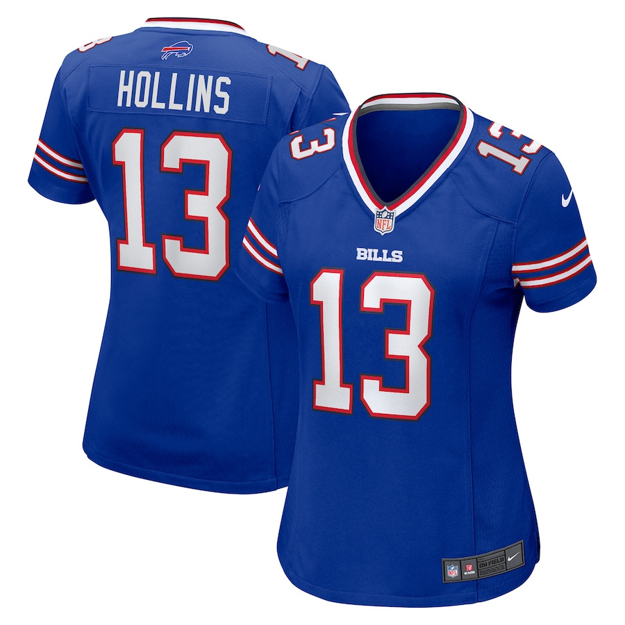 Mack Hollins 13 Buffalo Bills Game Royal NFL Jersey Women's