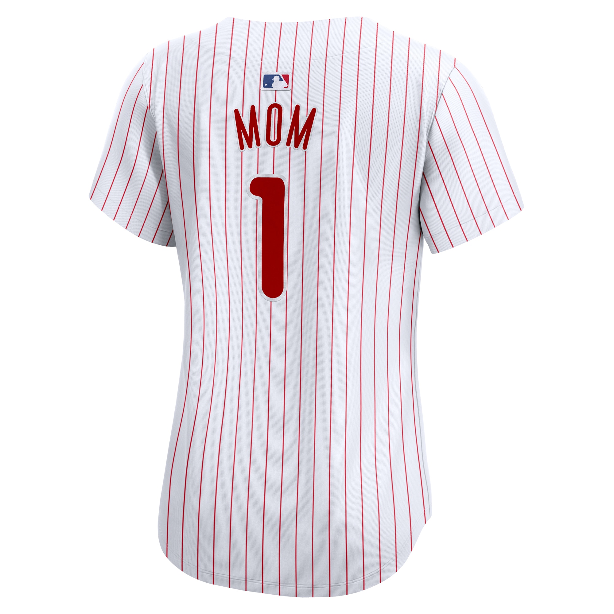 Philadelphia Phillies White #1 Mom Home Limited MLB Jersey Women's