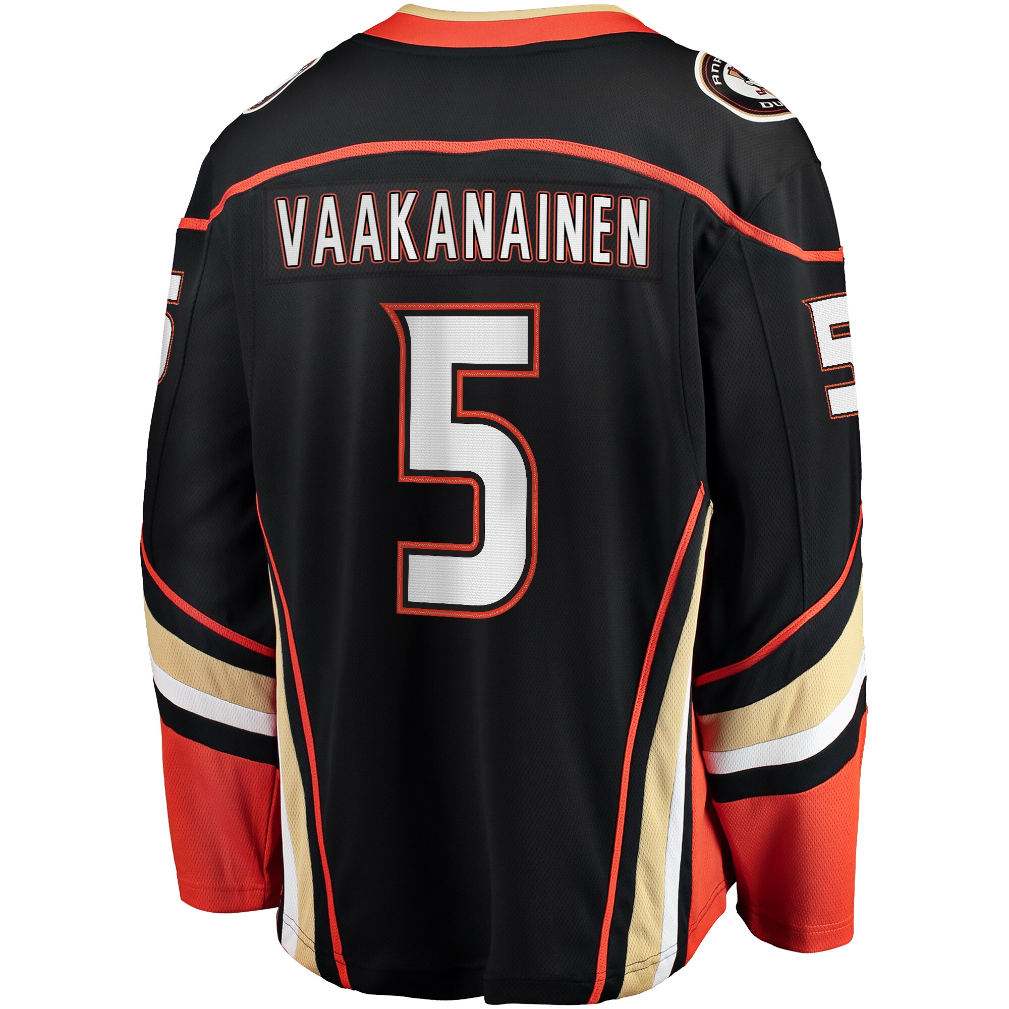 Anaheim Ducks Urho Vaakanainen Black Home Premier Breakaway Player NHL Jersey Men's