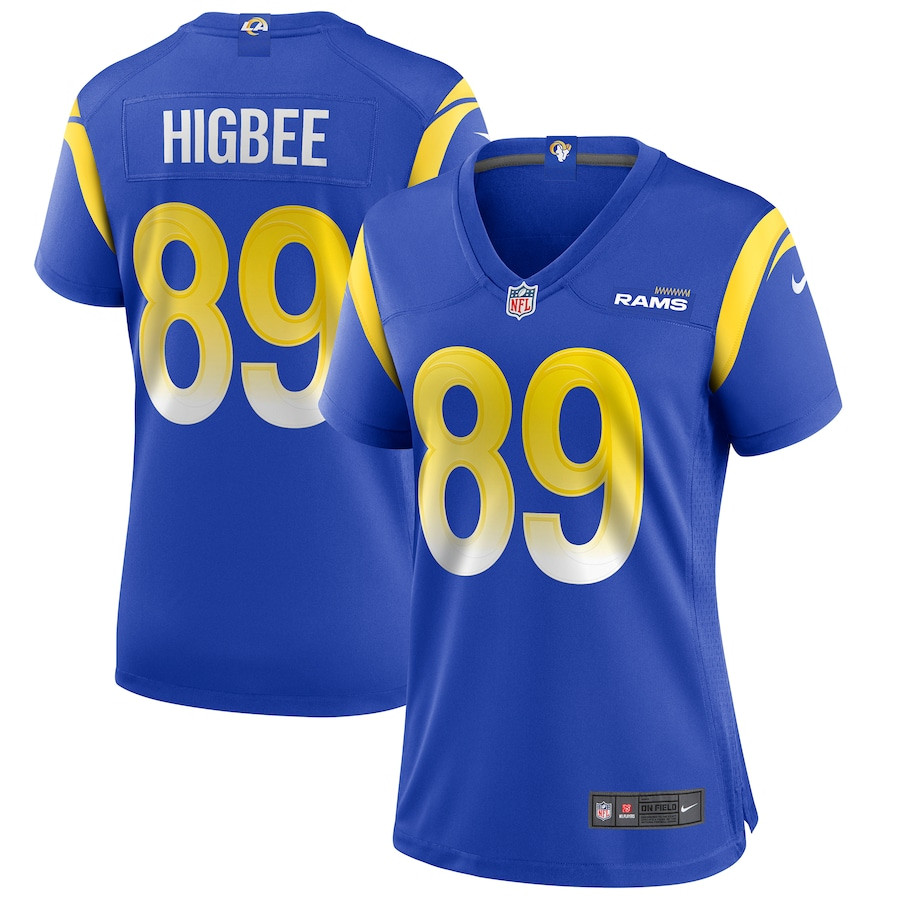 Tyler Higbee 89 Los Angeles Rams Game Royal NFL Jersey Women's