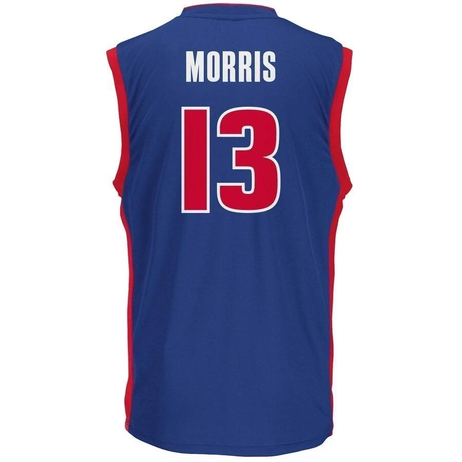 Marcus Morris Detroit Pistons Road Royal NBA Jersey Men's
