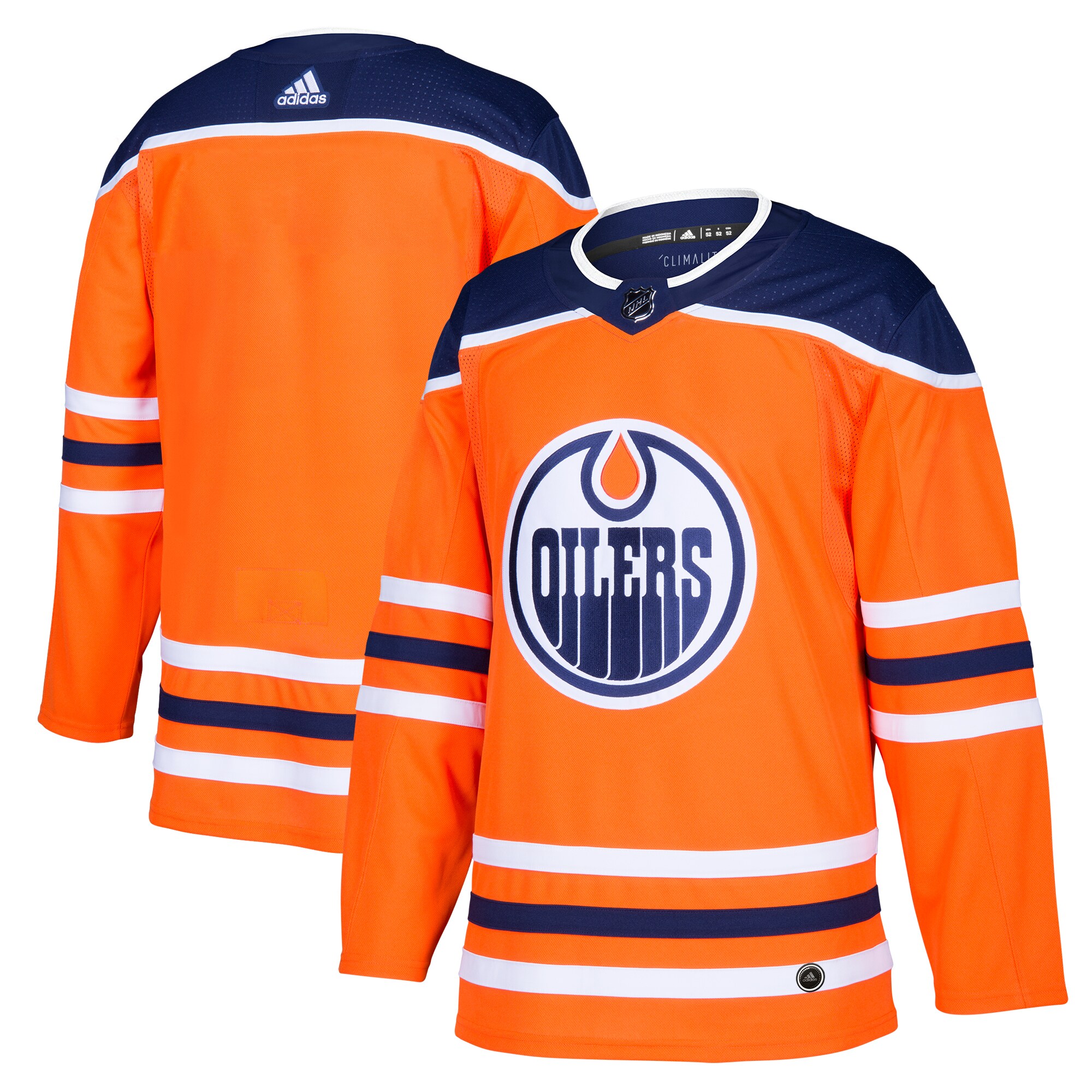 Edmonton Oilers Orange Home Blank NHL Jersey Men's