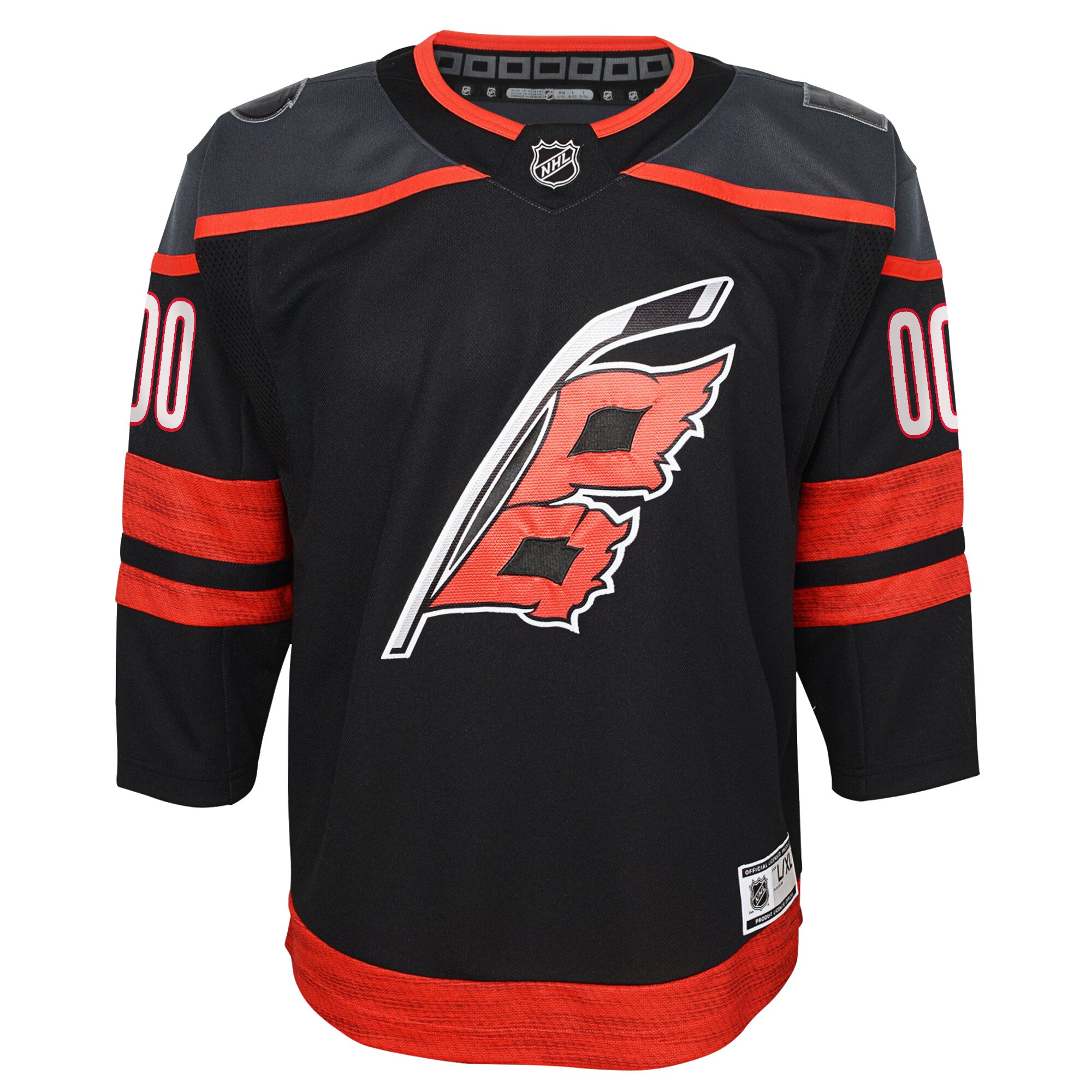 Carolina Hurricanes Black Home Premier Custom NHL Jersey Youth