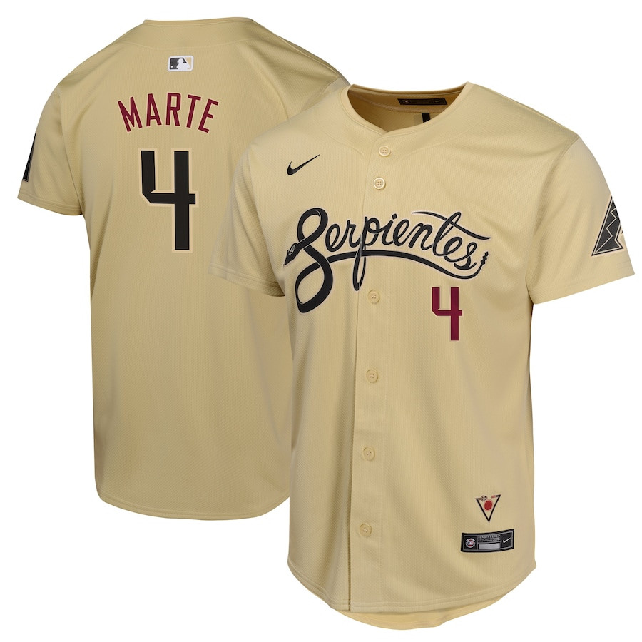 Ketel Marte 4 Arizona Diamondbacks City Connect Limited Sand MLB Jersey Youth