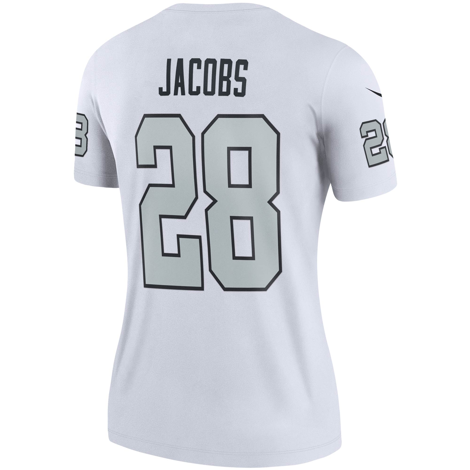 Las Vegas Raiders Josh Jacobs White Alternate Legend Player Performance Top NFL Jersey Women's