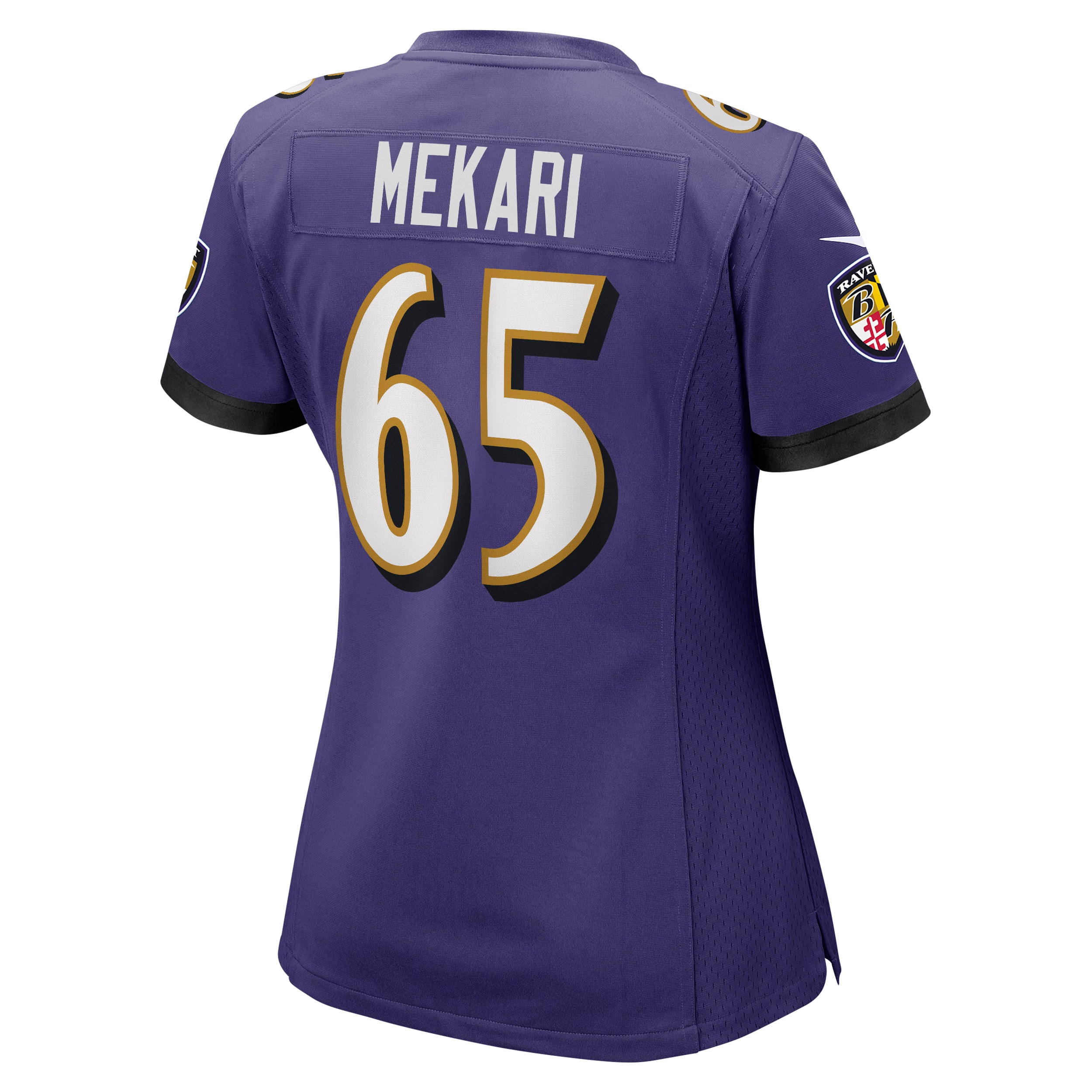 Baltimore Ravens Patrick Mekari Purple Game NFL Jersey Women's