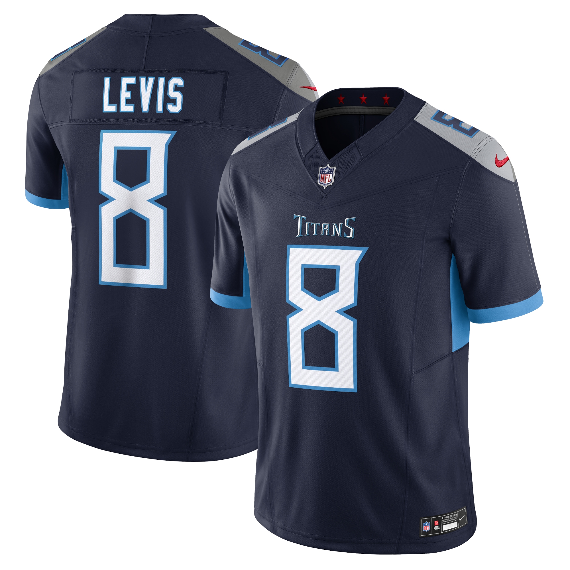 Tennessee Titans Will Levis Navy Vapor F.U.S.E. Limited NFL Jersey Men's