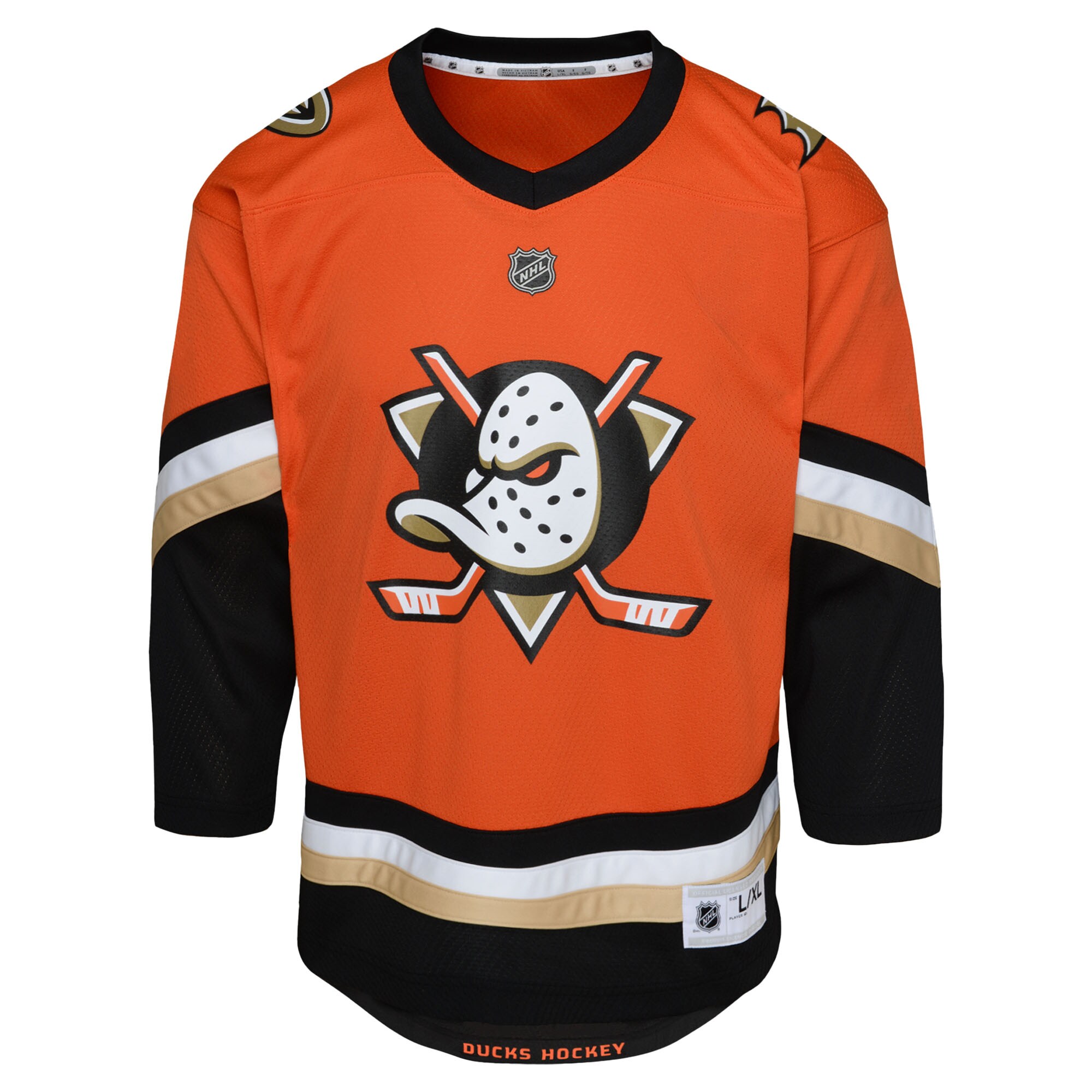 Anaheim Ducks Orange Home NHL Jersey Youth
