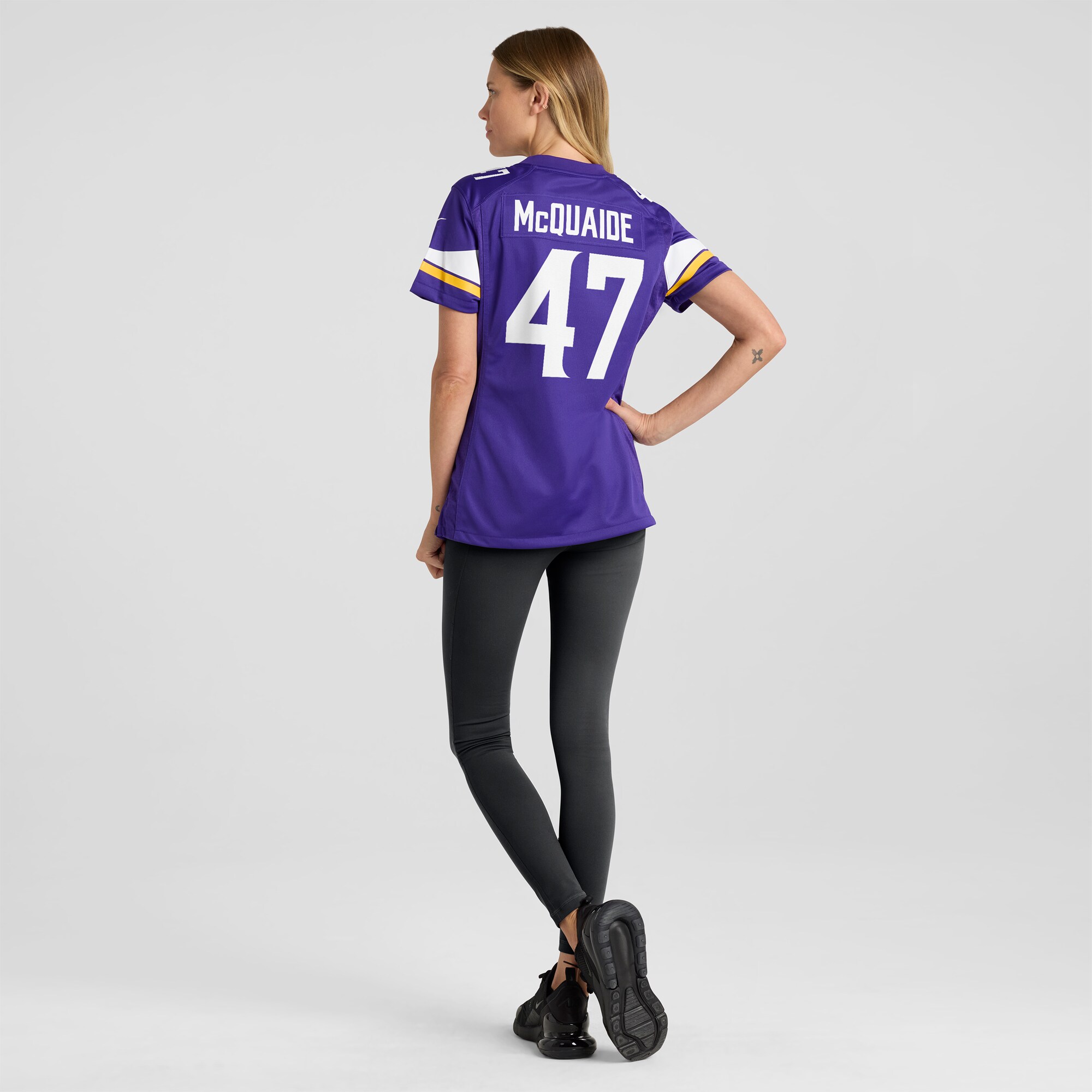 Minnesota Vikings Jake McQuaide Purple Game NFL Jersey Women's