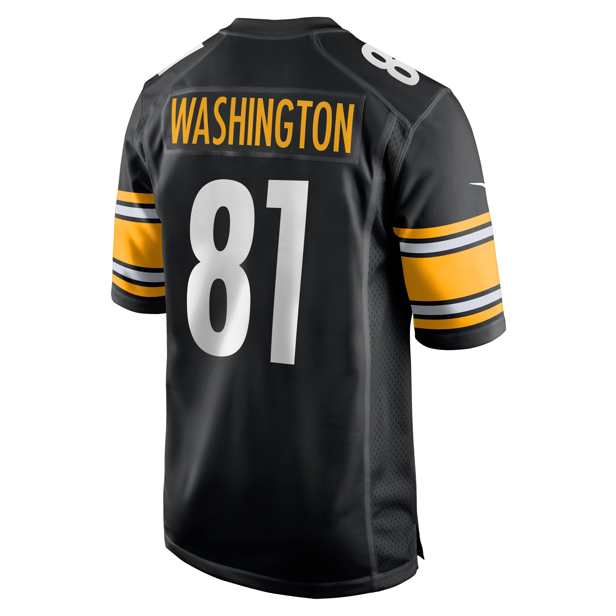 Pittsburgh Steelers Scotty Washington Black Game NFL Jersey Men's