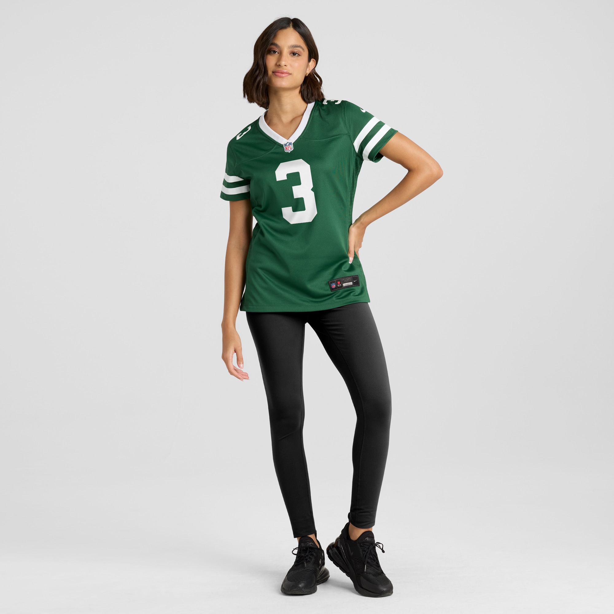 New York Jets Travis Legacy Green Team Game NFL Jersey Women's
