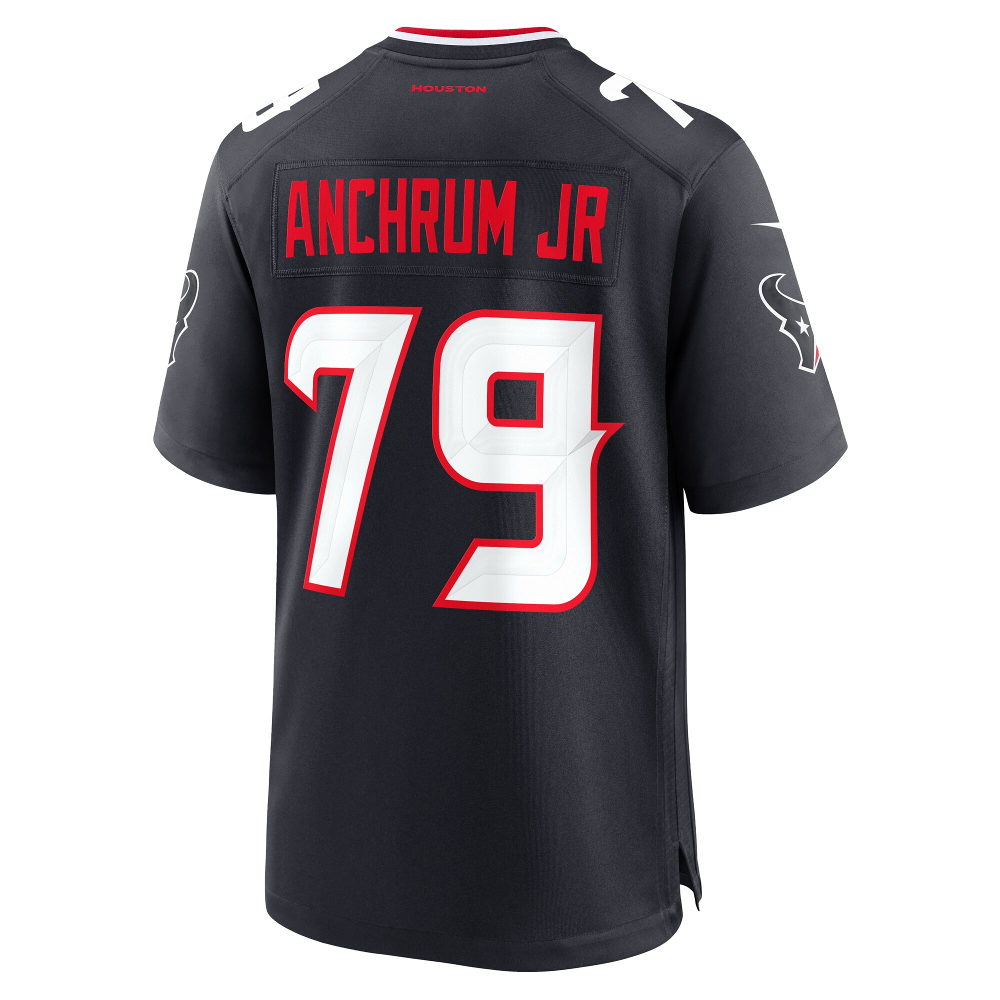 Houston Texans Tremayne Anchrum Jr. Navy Team Game NFL Jersey Men's
