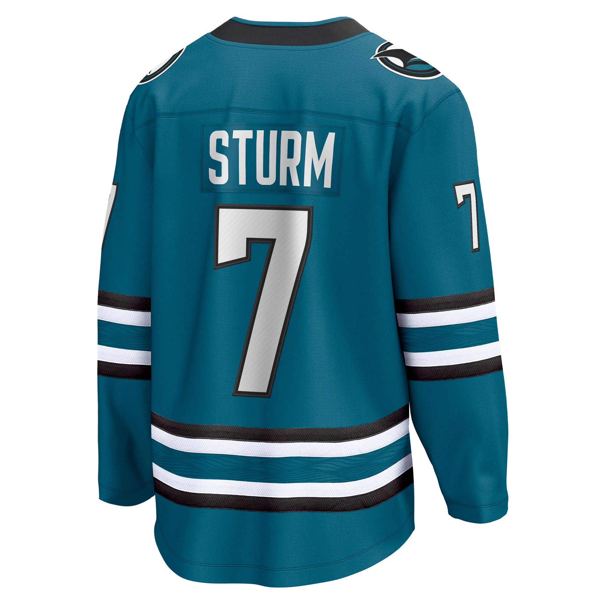 San Jose Sharks Nico Sturm Teal Home Breakaway NHL Jersey Men's