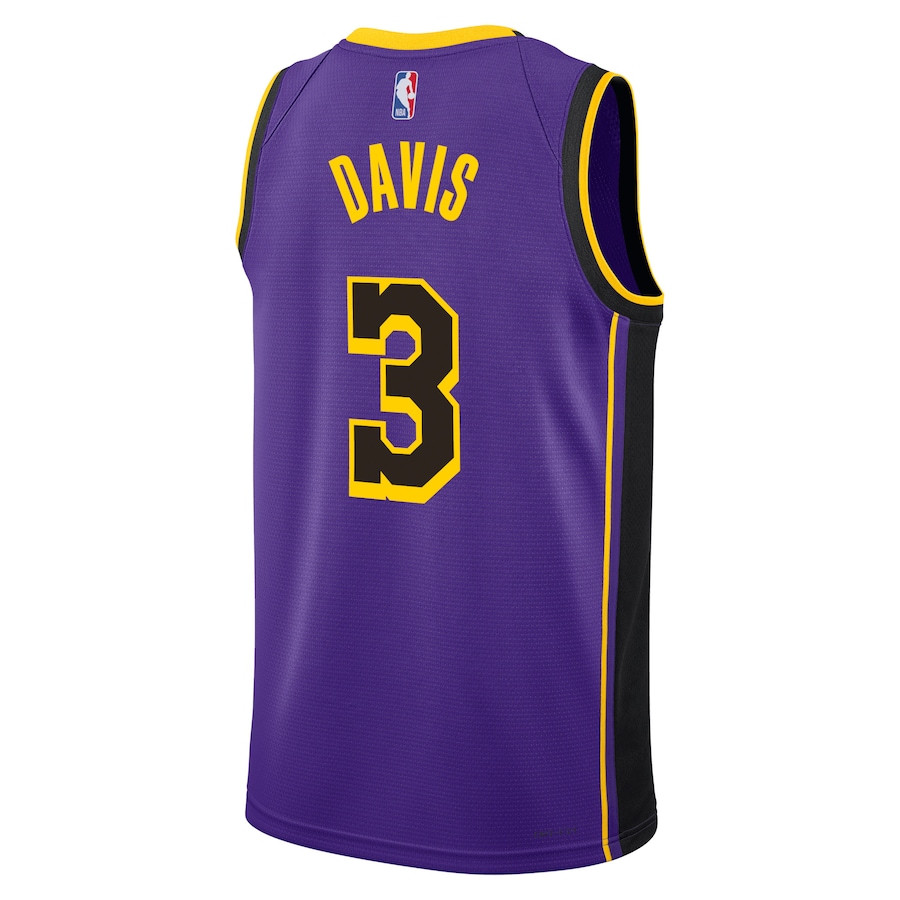 Anthony Davis 3 Los Angeles Lakers Unisex Swingman Statement Edition Purple NBA Jersey Unisex