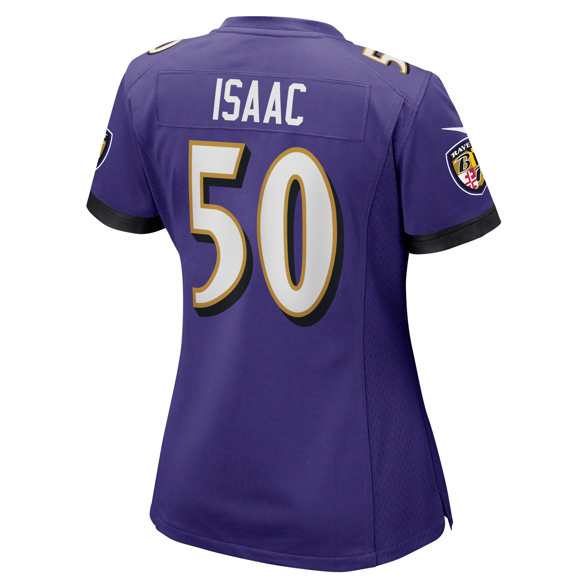 Baltimore Ravens Adisa Isaac Purple Game NFL Jersey Women's