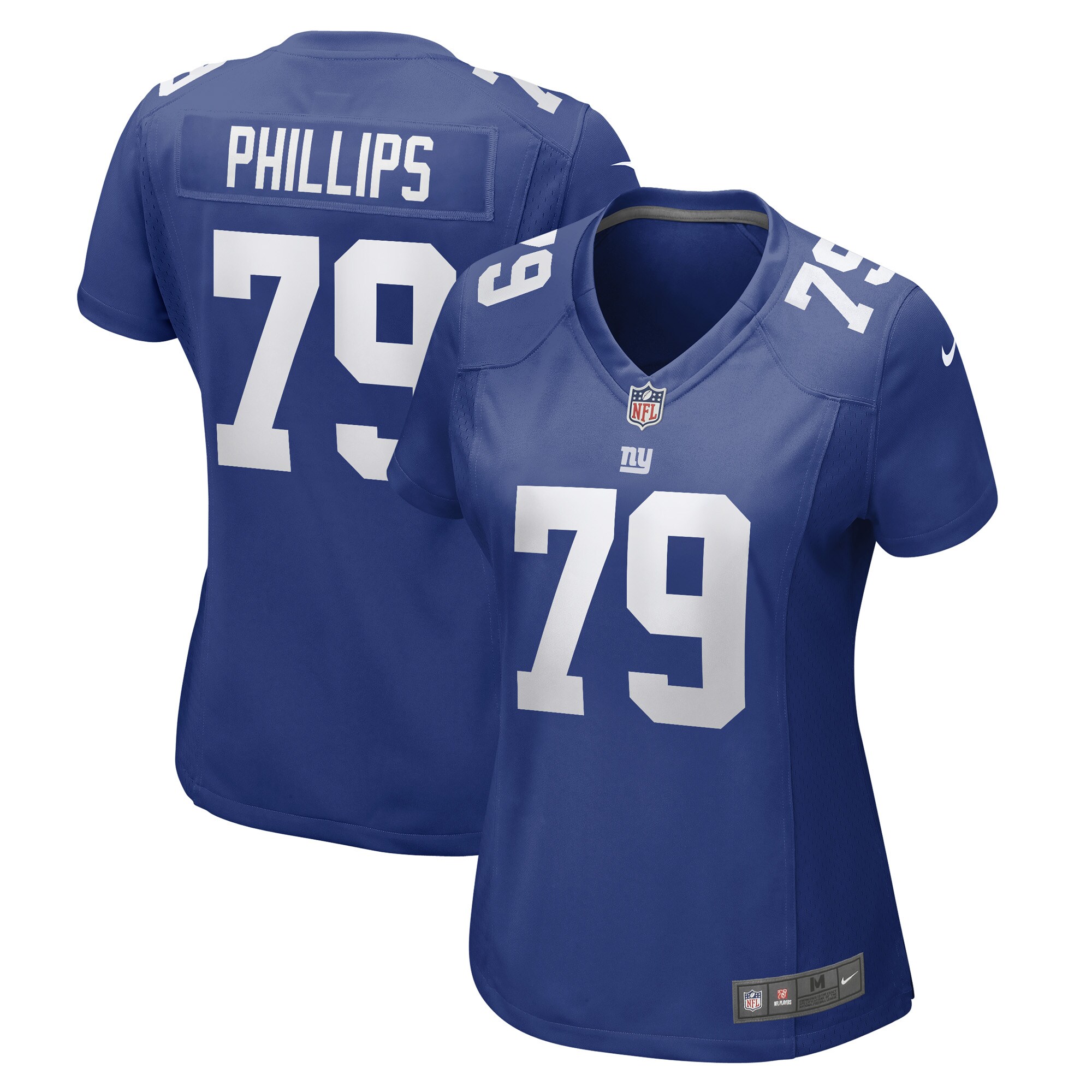 New York Giants Tyre Phillips Royal Game Player NFL Jersey Women's