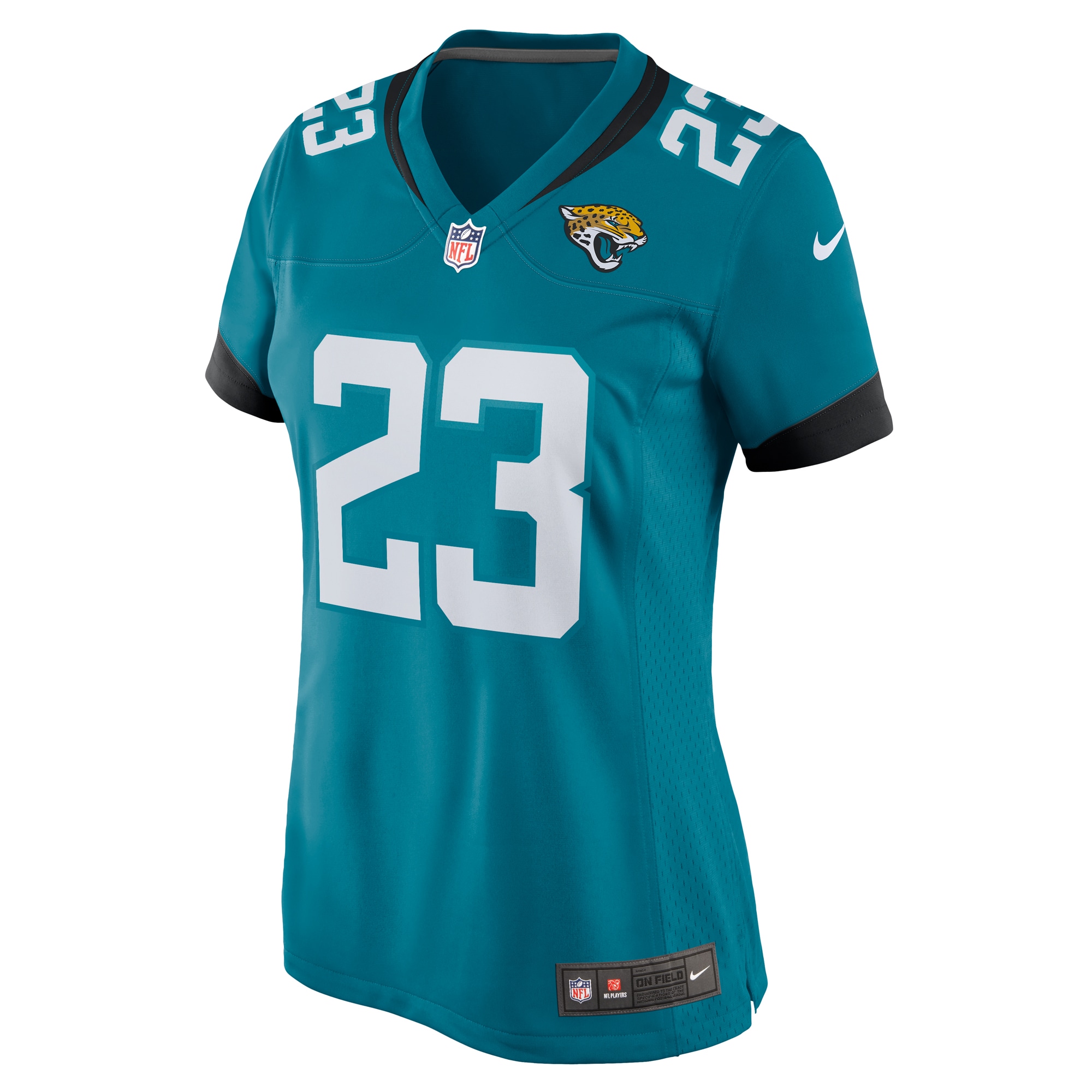 Jacksonville Jaguars Foyesade Oluokun Teal Game Player NFL Jersey Women's