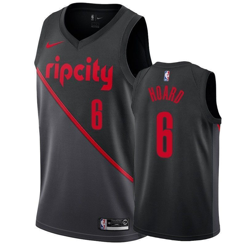 Portland Trail Blazers Jaylen Hoard 6 City NBA Jersey Men's
