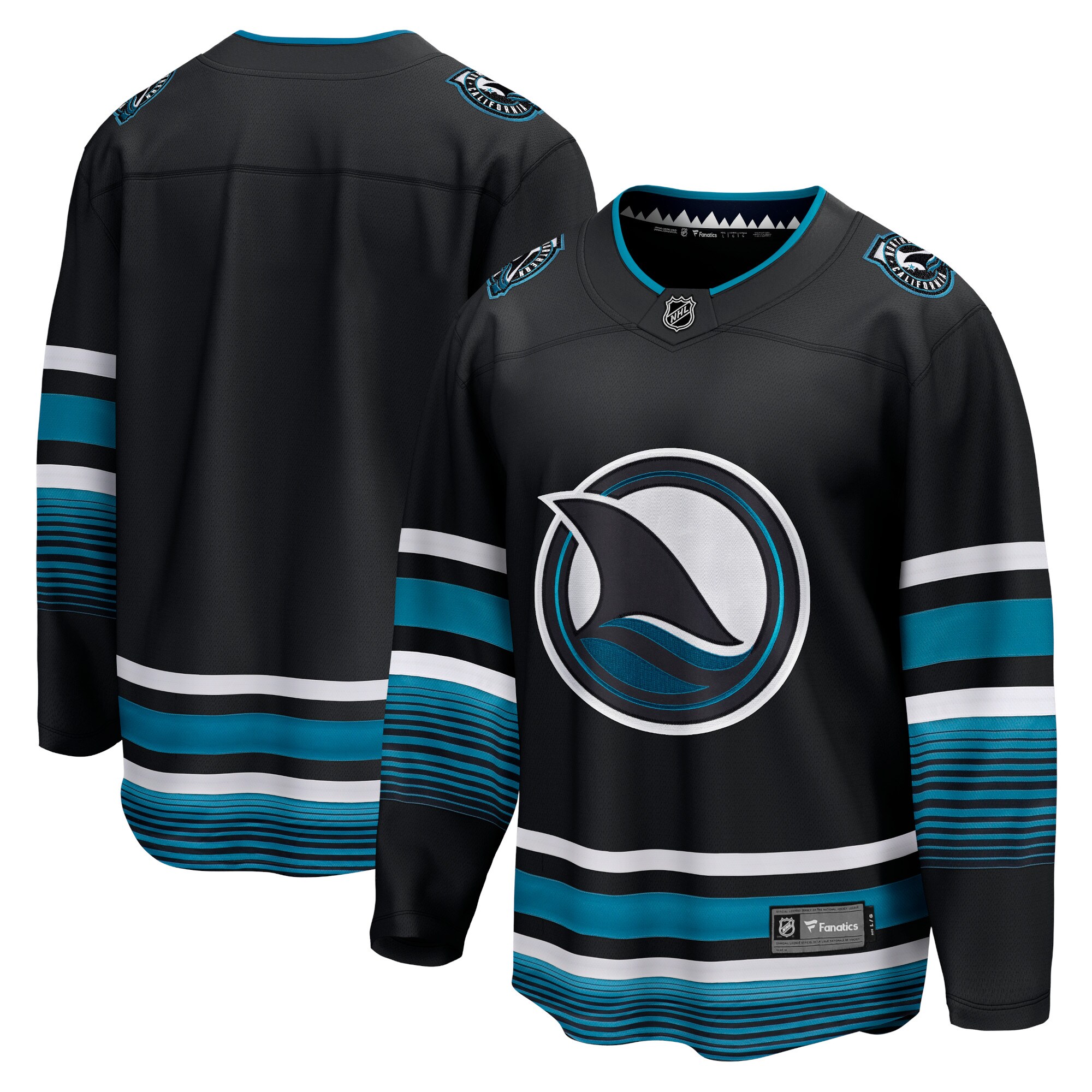 San Jose Sharks Black Alternate Premier Breakaway NHL Jersey Men's