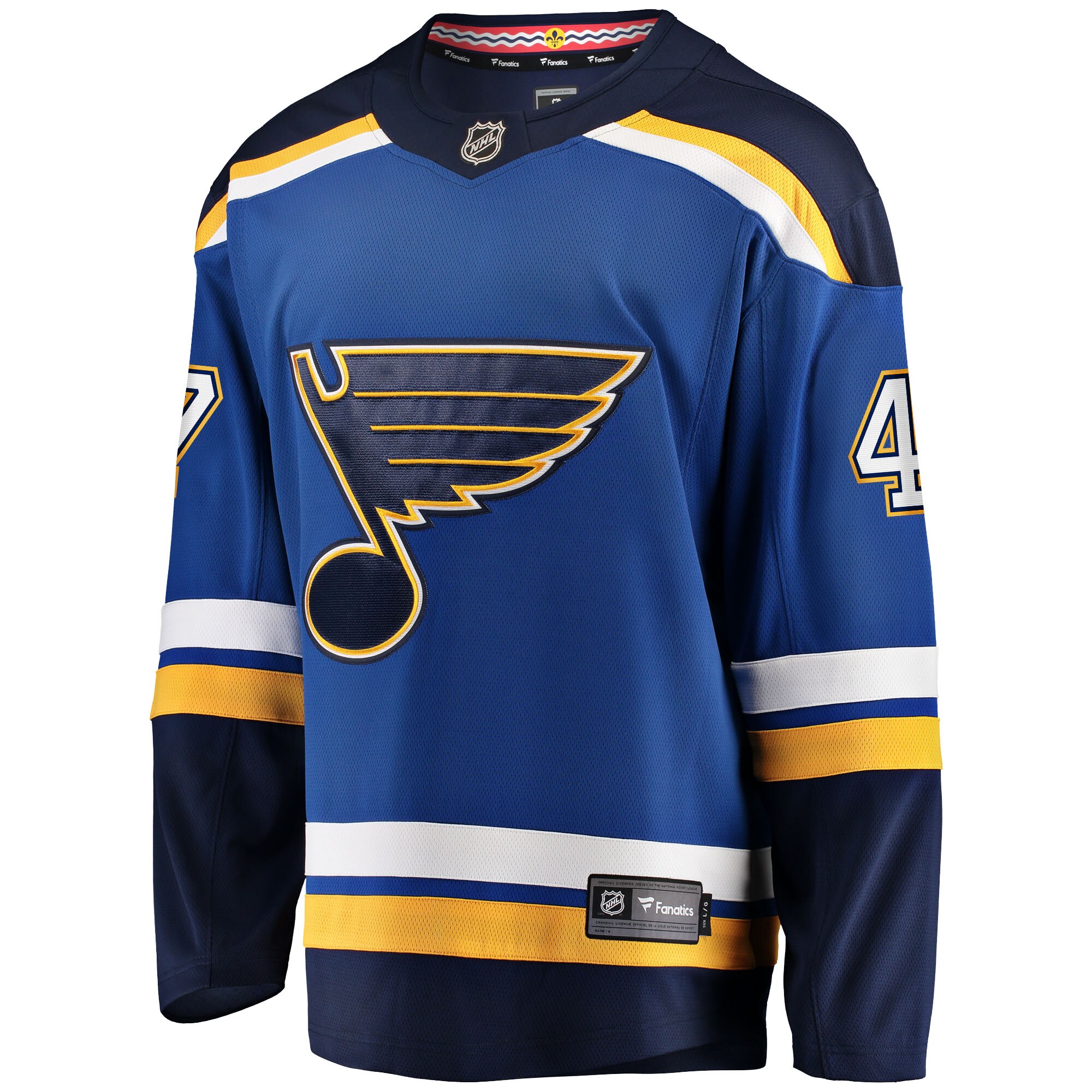 St. Louis Blues Torey Krug Blue Home Breakaway NHL Jersey Men's