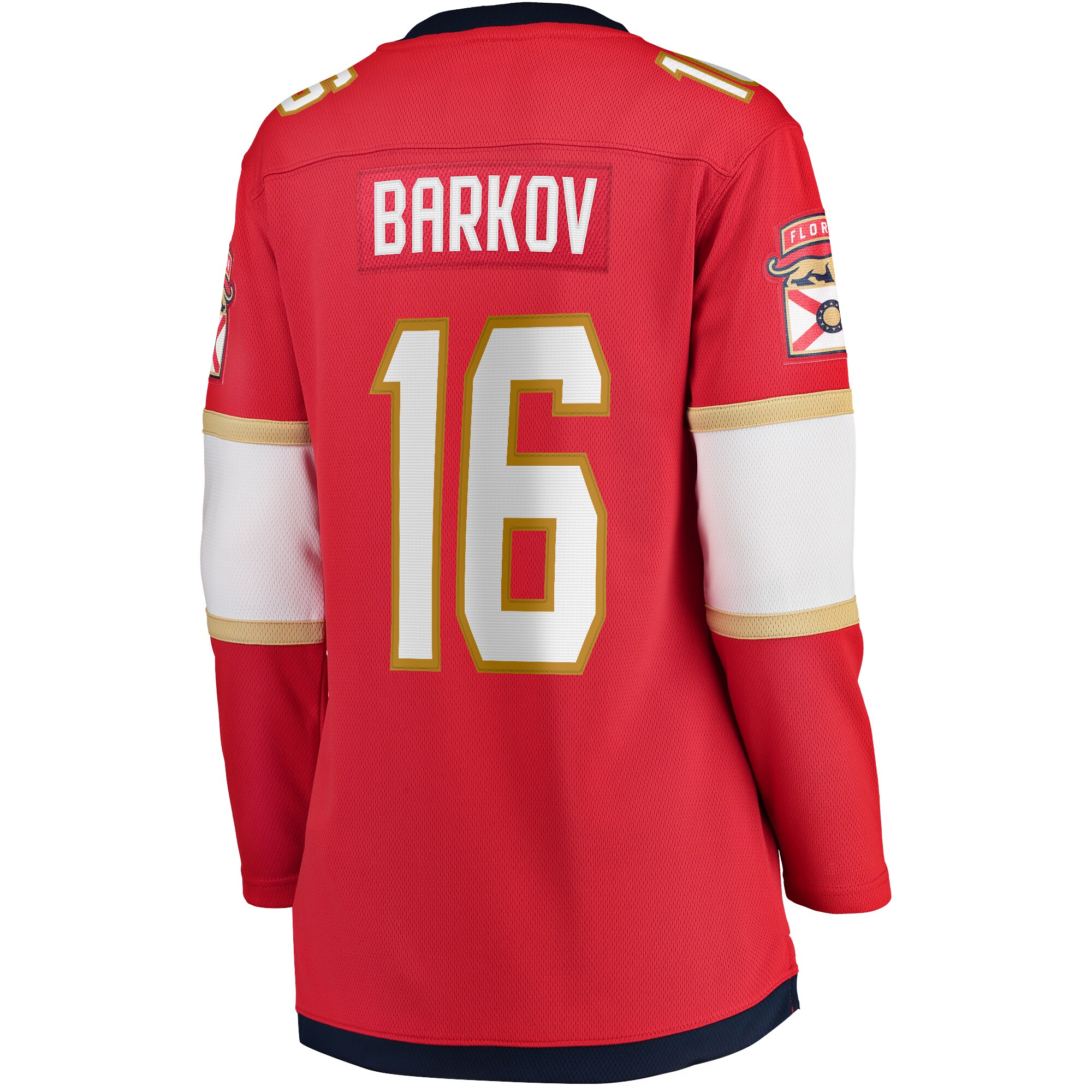 Florida Panthers Aleksander Barkov Red Home 2024 Stanley Cup Champions Breakaway Player NHL Jersey Women's